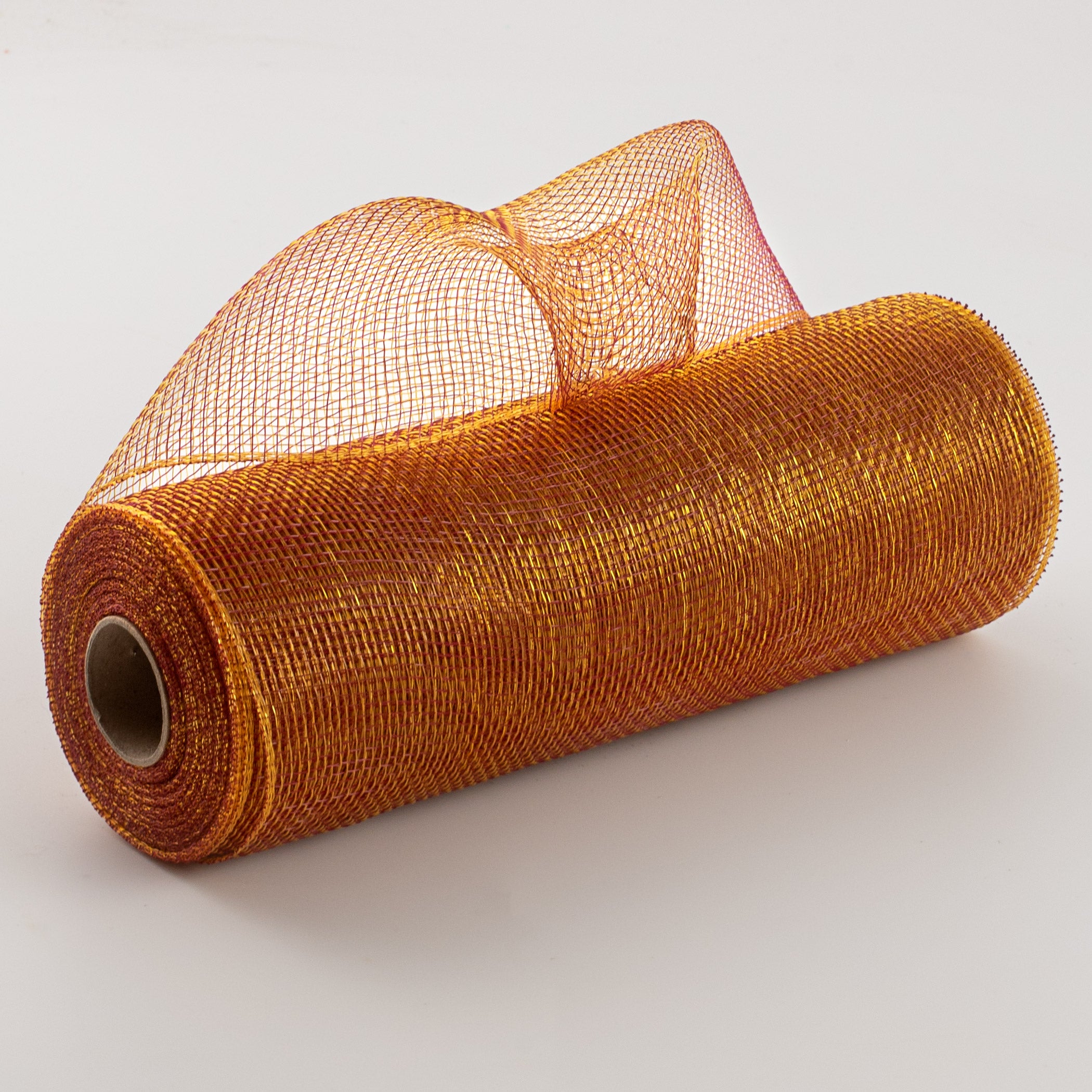 10" Poly Deco Mesh: 2-Tone Burgundy/Gold Item Number: RE130038