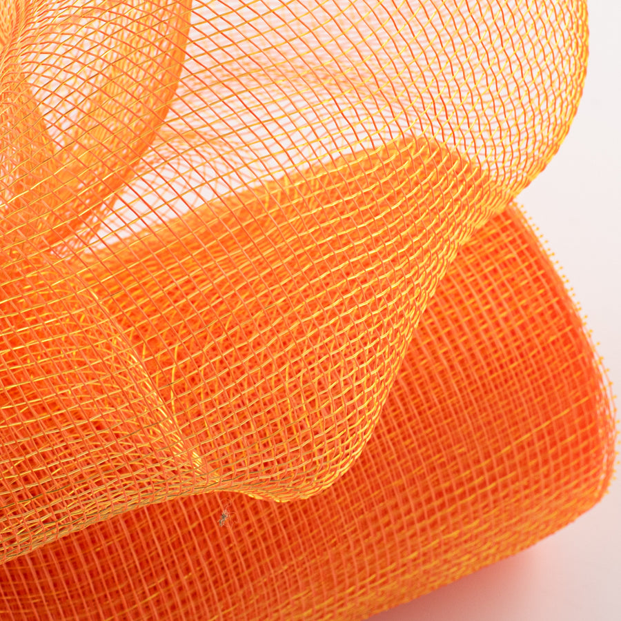 10" Poly Deco Mesh: 2-Tone Orange/Gold Lifestyle Photo