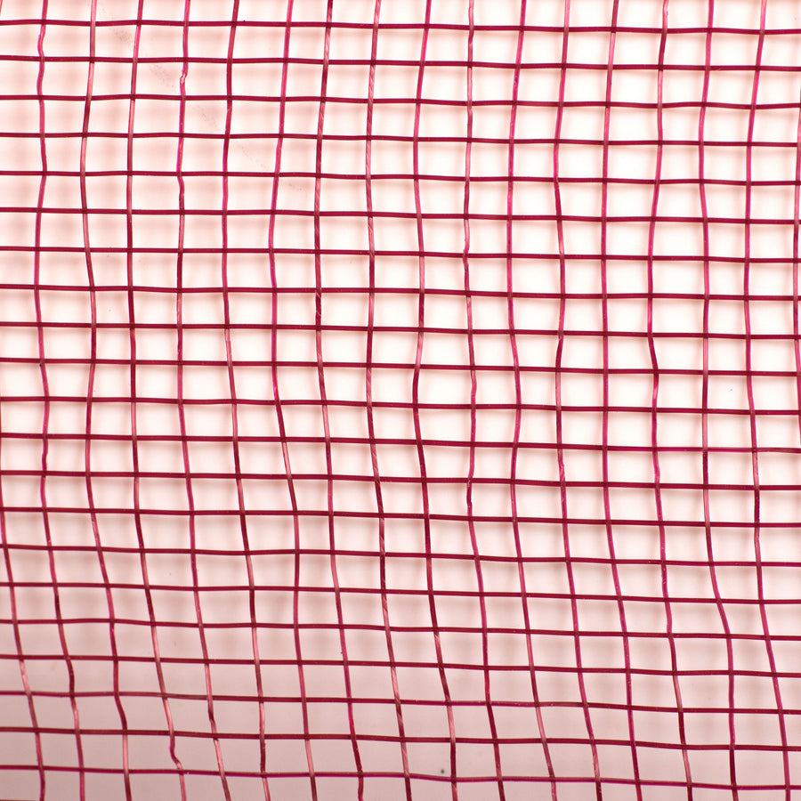21" Poly Deco Mesh: Burgundy detail photo 3