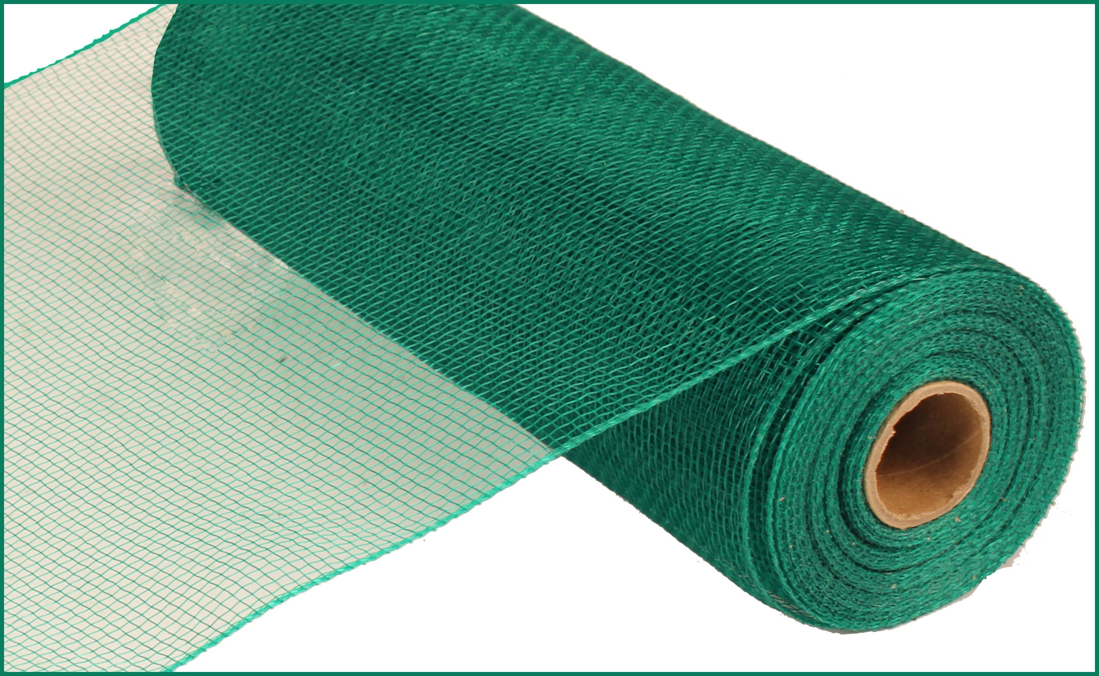 10" Poly Deco Mesh: Emerald Green detail photo 3