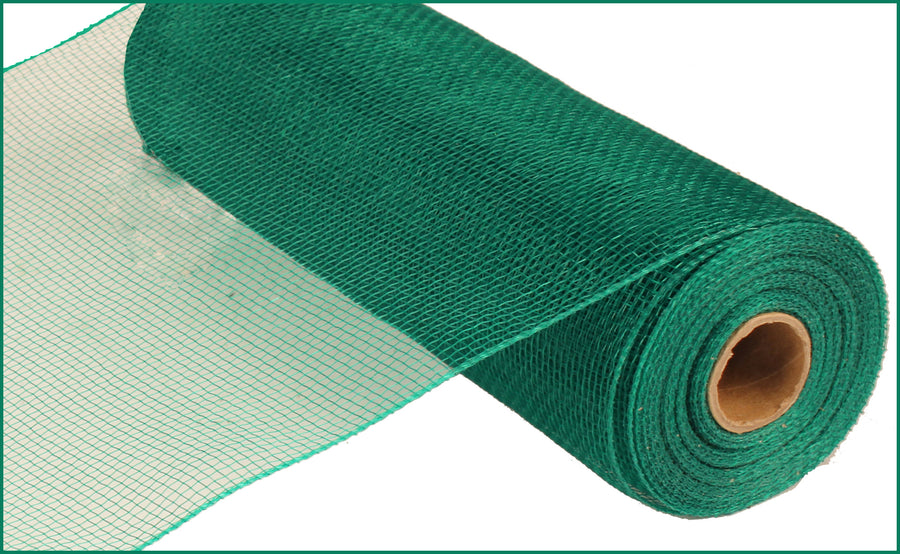 10" Poly Deco Mesh: Emerald Green detail photo 3
