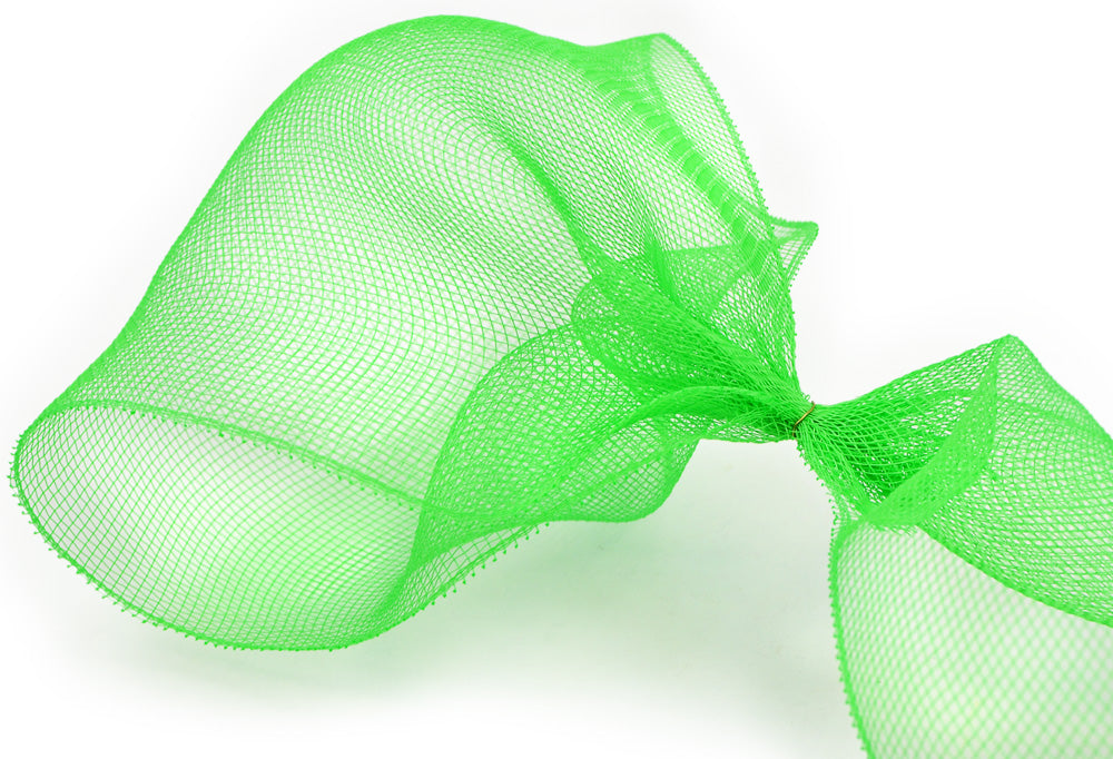 10" Poly Deco Mesh: Lime Green detail photo 3