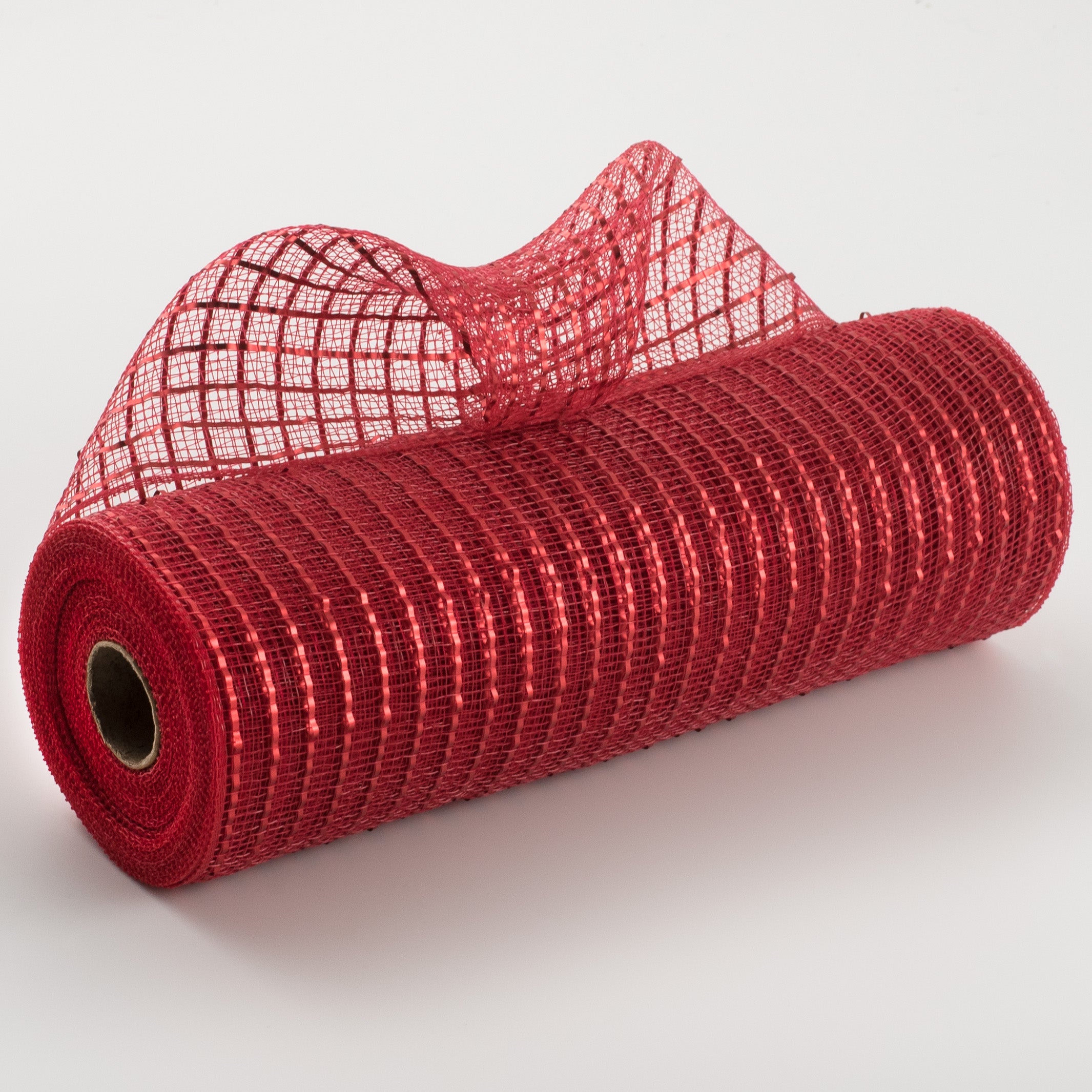 10" Poly Deco Mesh: Matte Red Wide Foil Item Number: RY850024