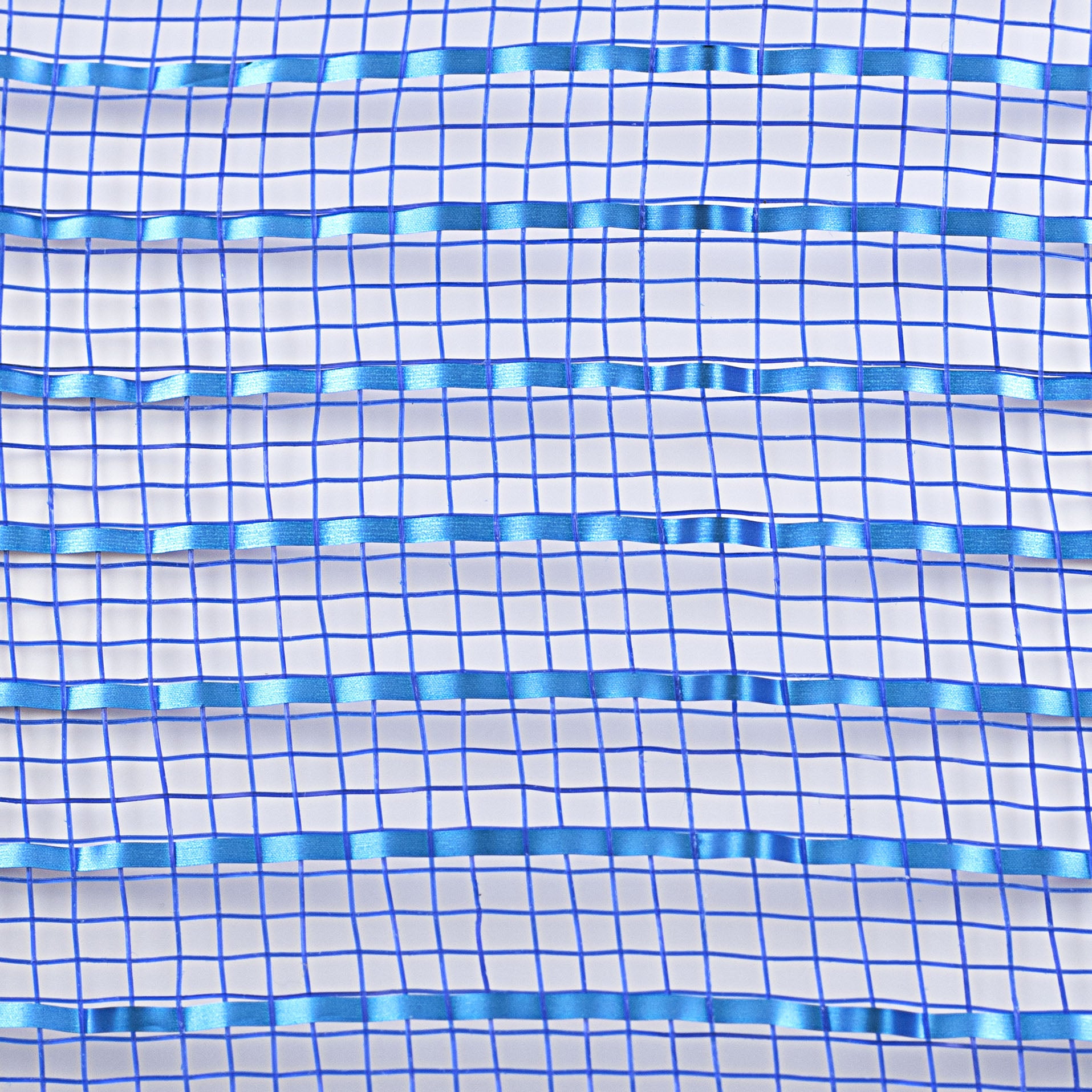10" Poly Deco Mesh: Matte Royal Blue Wide Foil detail photo 3