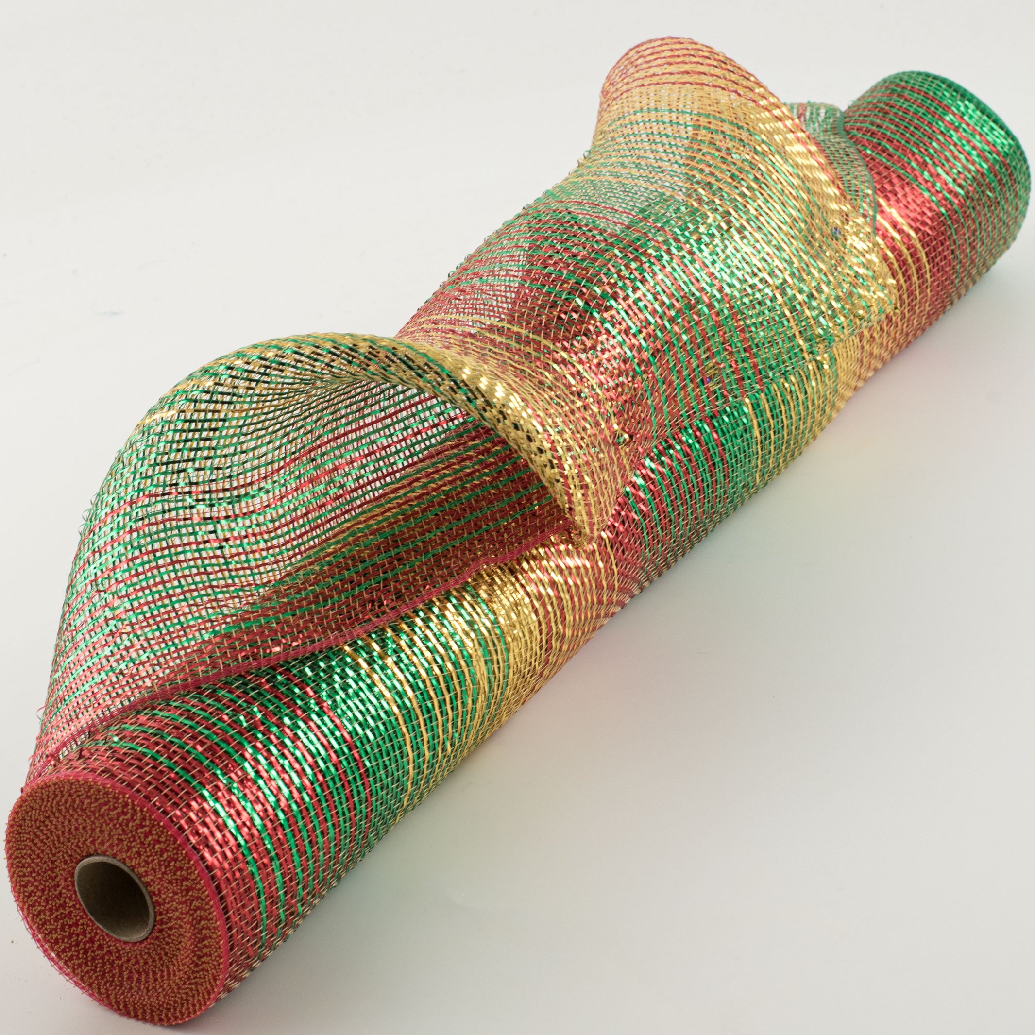 21" Poly Deco Mesh: Metallic Christmas Gold Ombré Item Number: XB993-15