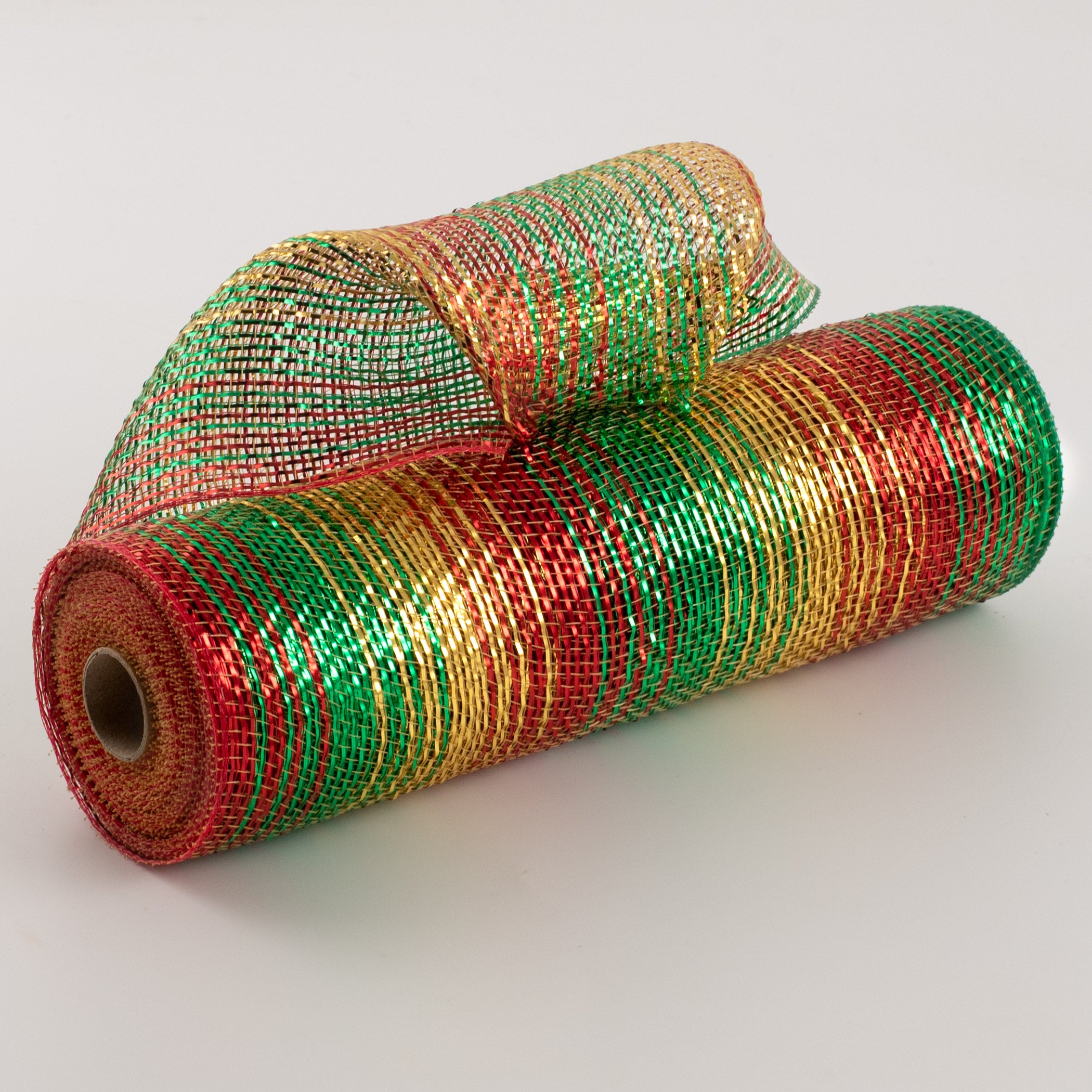 10" Poly Deco Mesh: Metallic Christmas Gold Ombré Item Number: XB99310-15