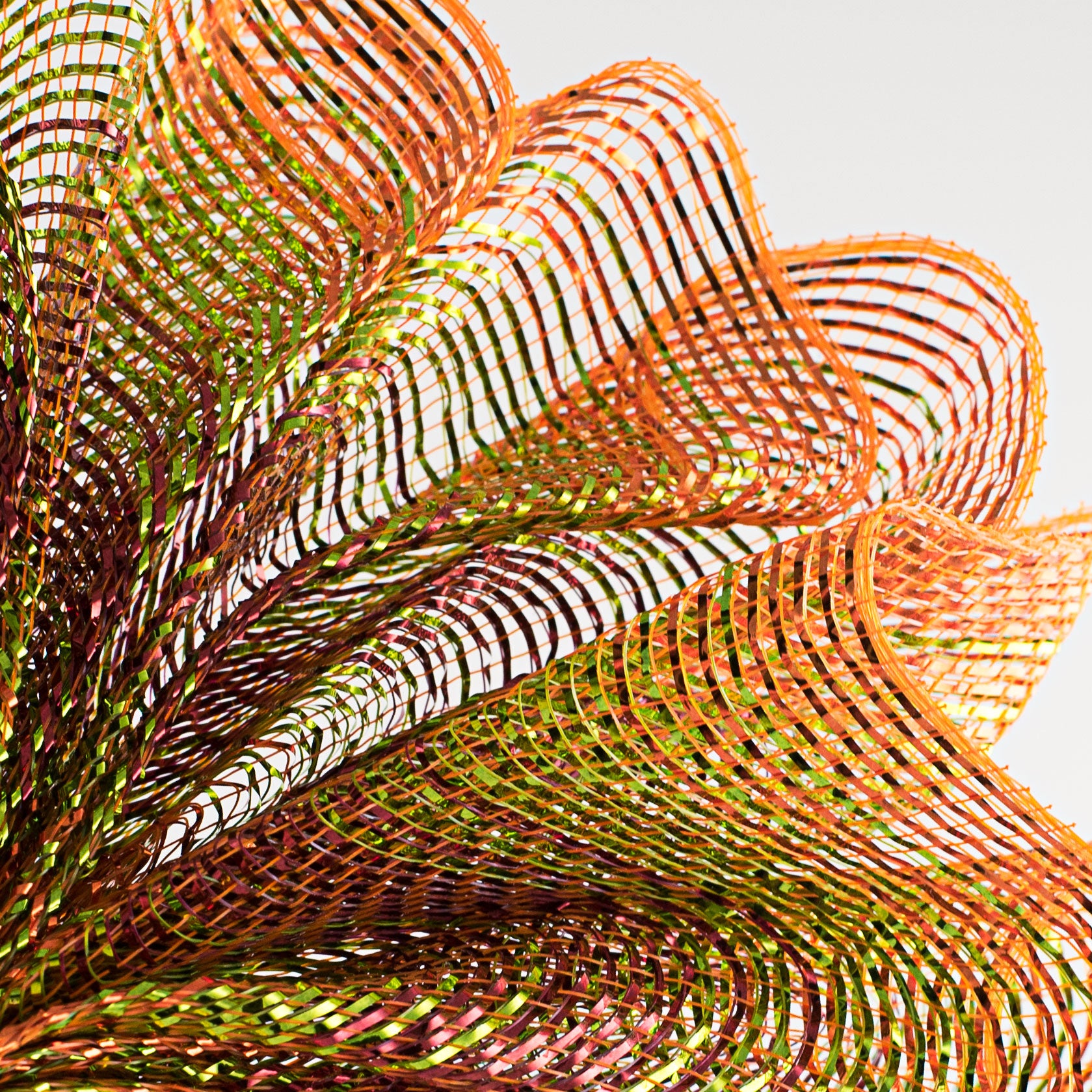 10" Poly Deco Mesh: Metallic Fall Ombré Lifestyle Photo
