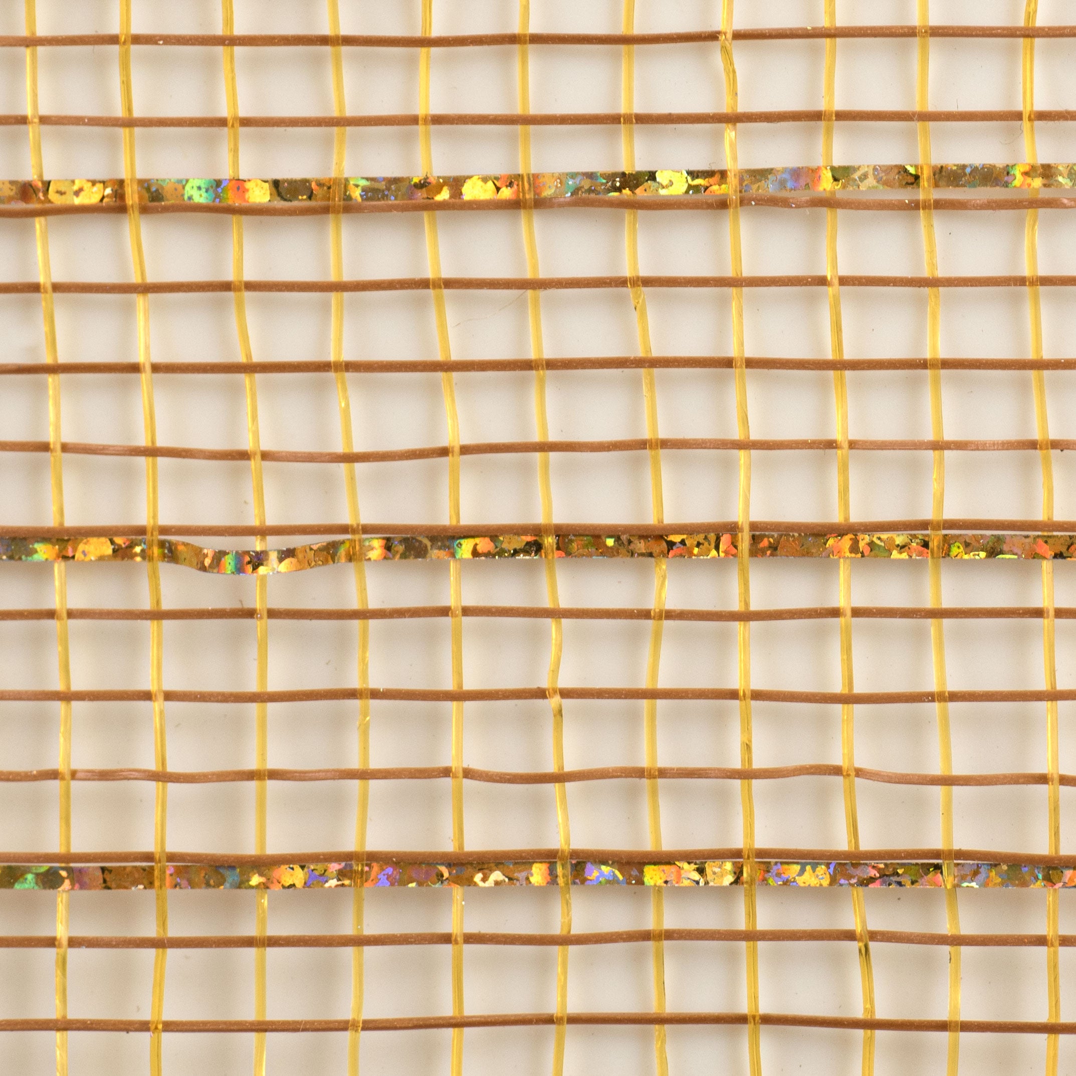 10" Poly Deco Mesh: Metallic Gold/Brown detail photo 3