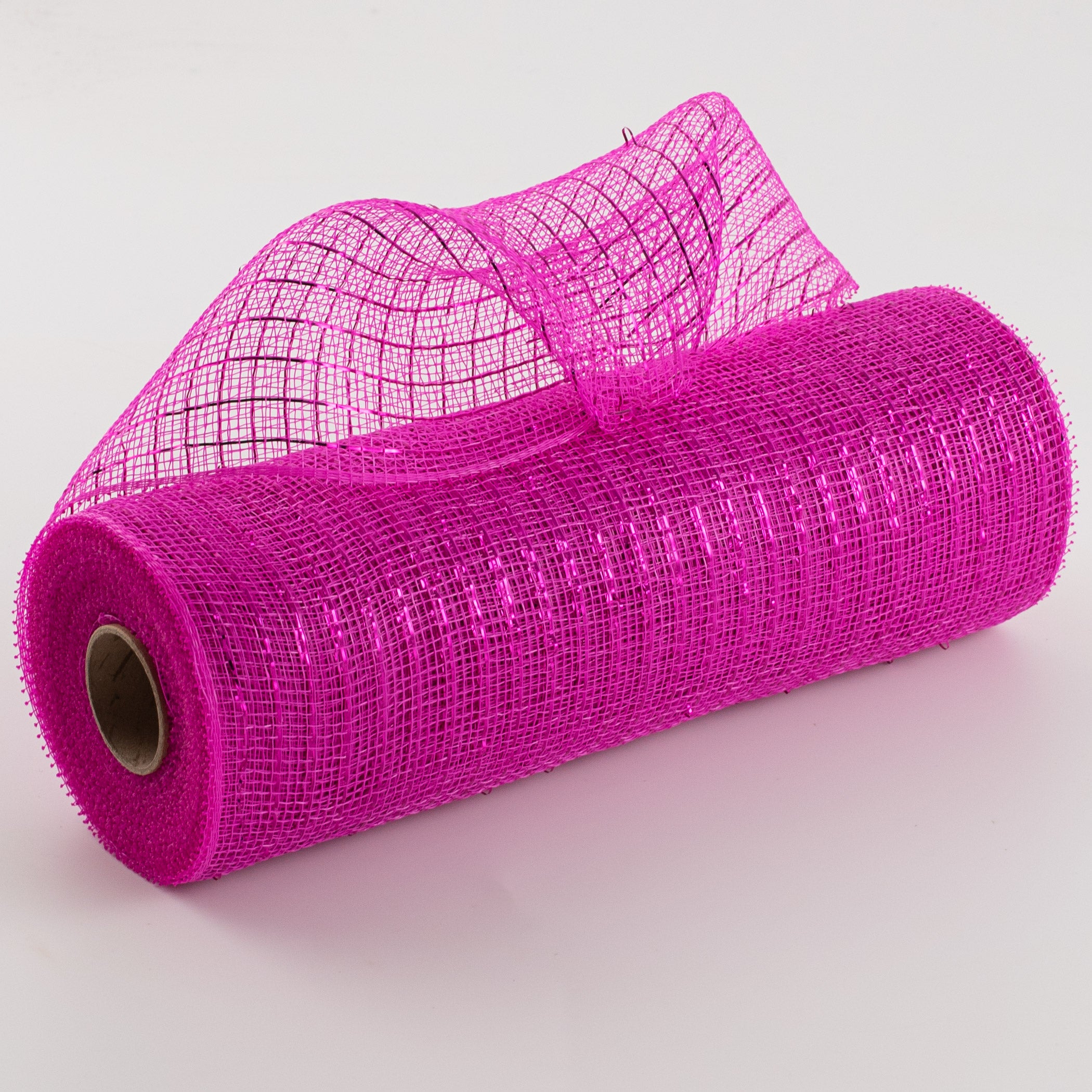 10" Poly Deco Mesh: Metallic Hot Pink Item Number: RE130111