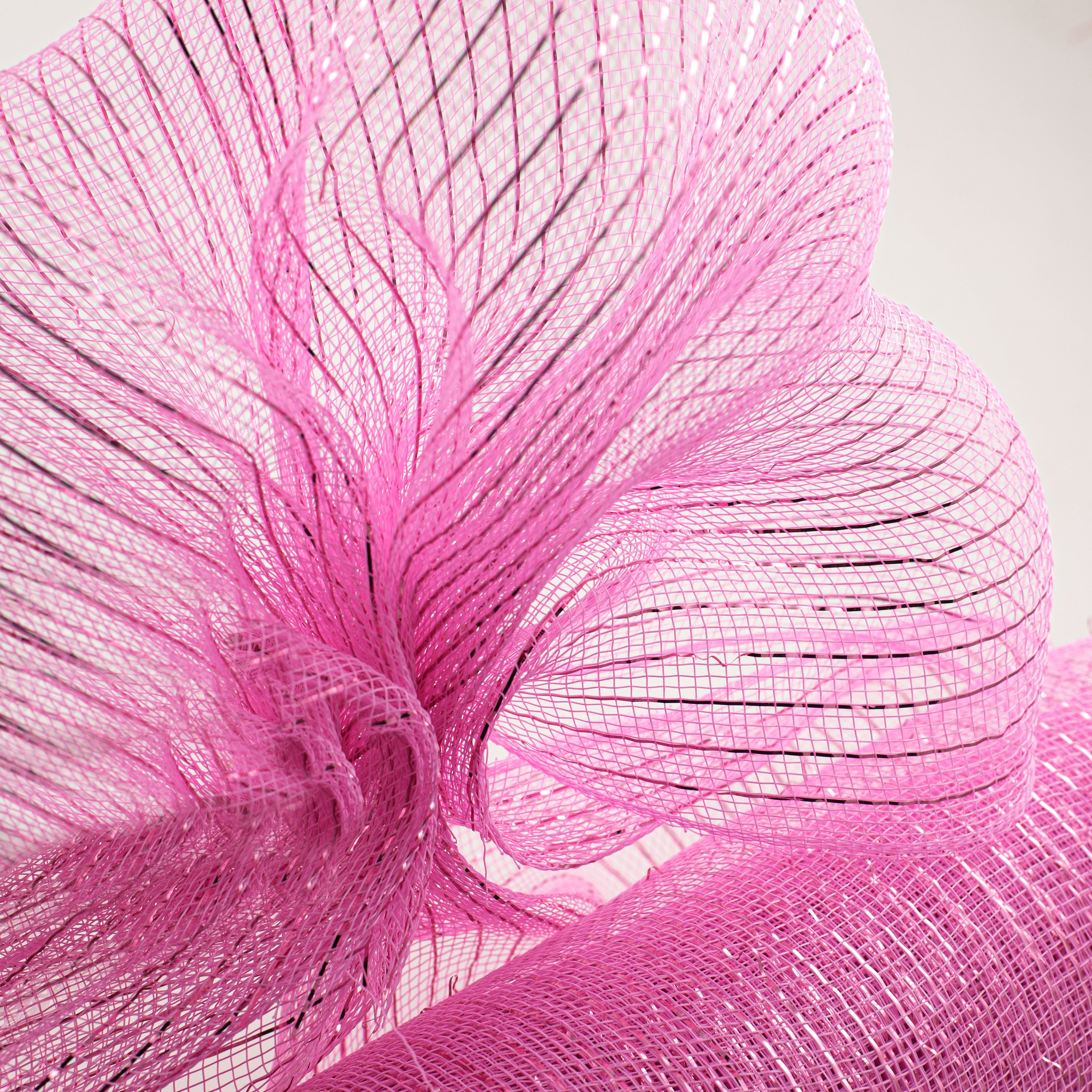 21" Poly Deco Mesh: Metallic Pink Lifestyle Photo