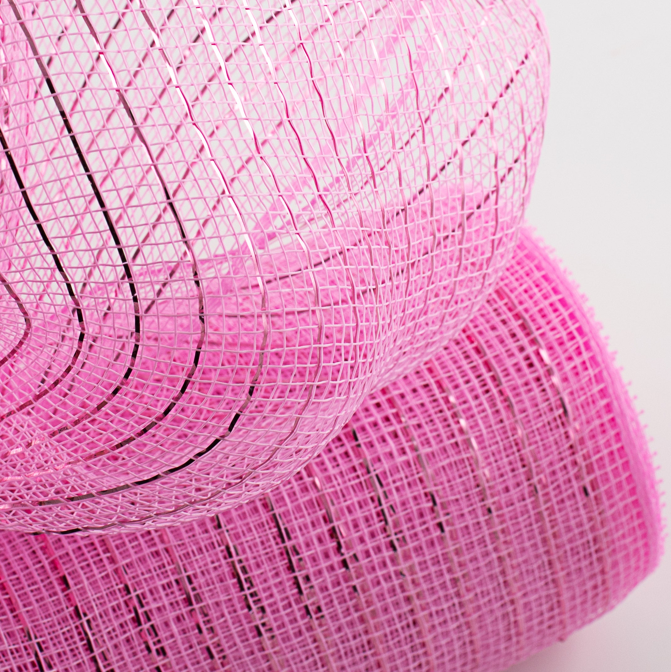 10" Poly Deco Mesh: Metallic Pink Lifestyle Photo