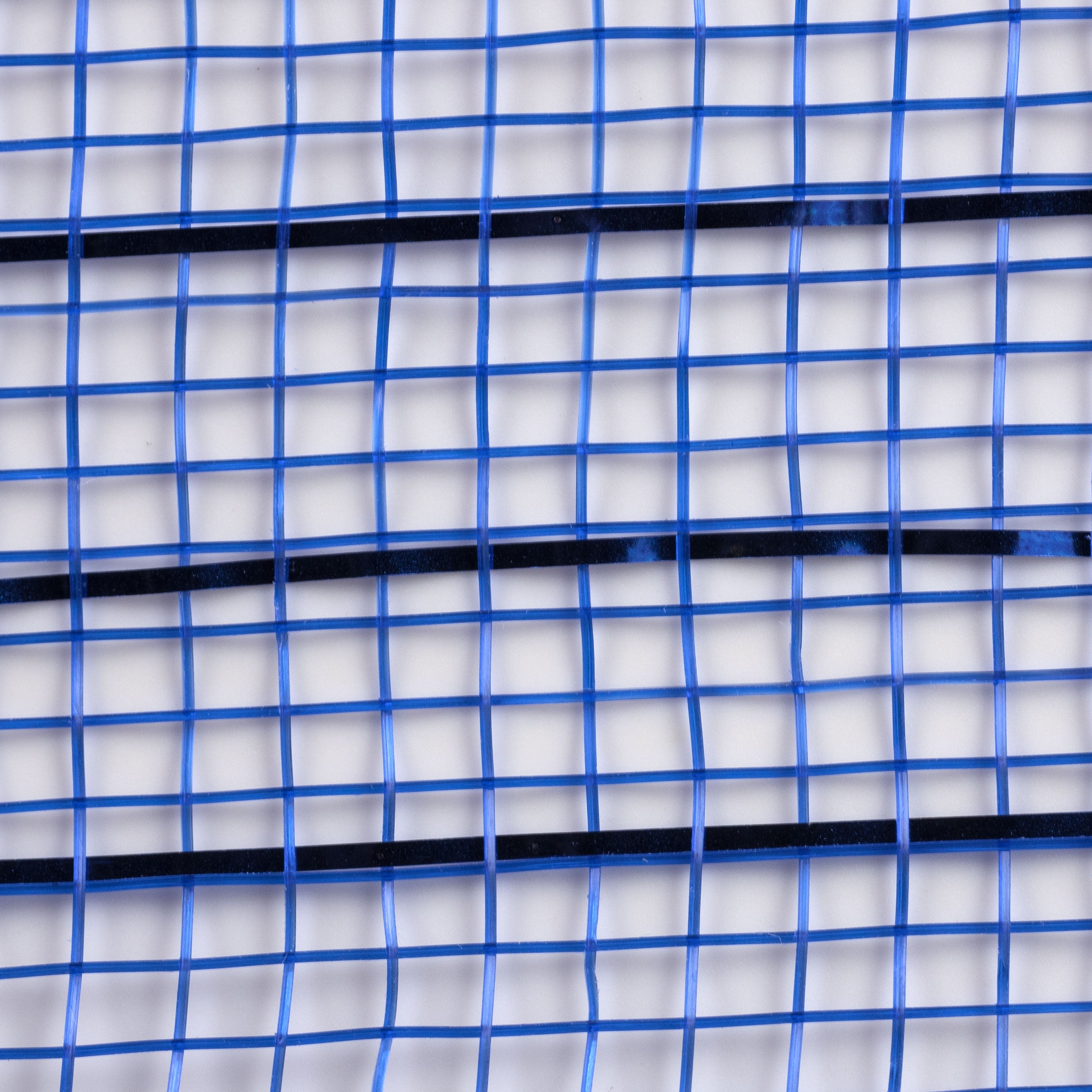 21" Poly Deco Mesh: Metallic Royal Blue detail photo 3