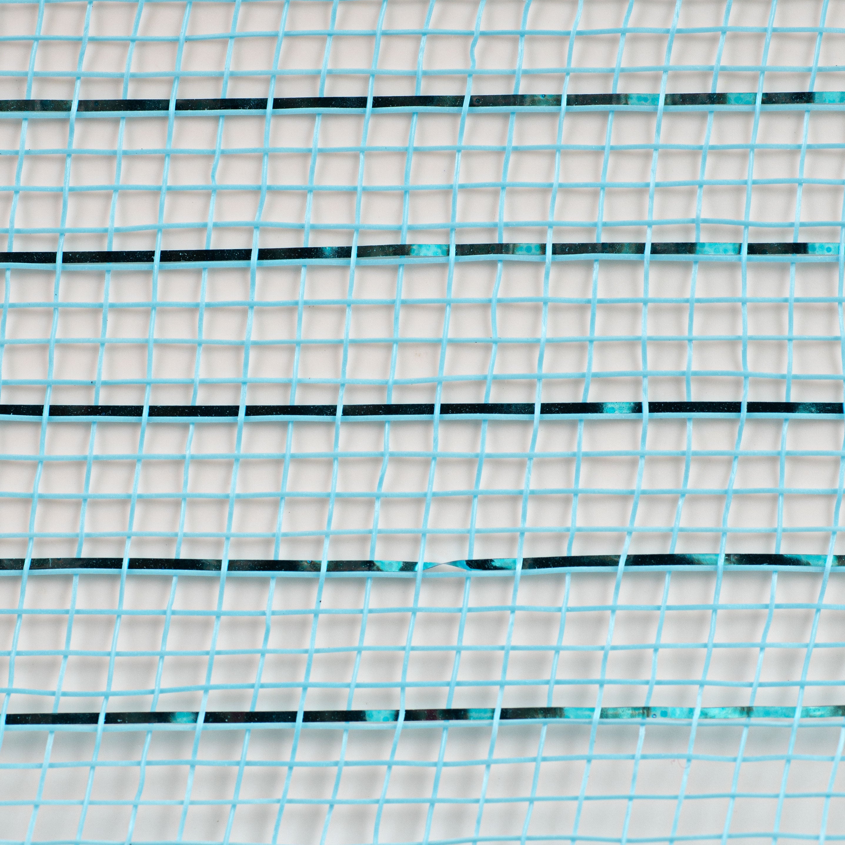 21" Poly Deco Mesh: Metallic Turquoise detail photo 3