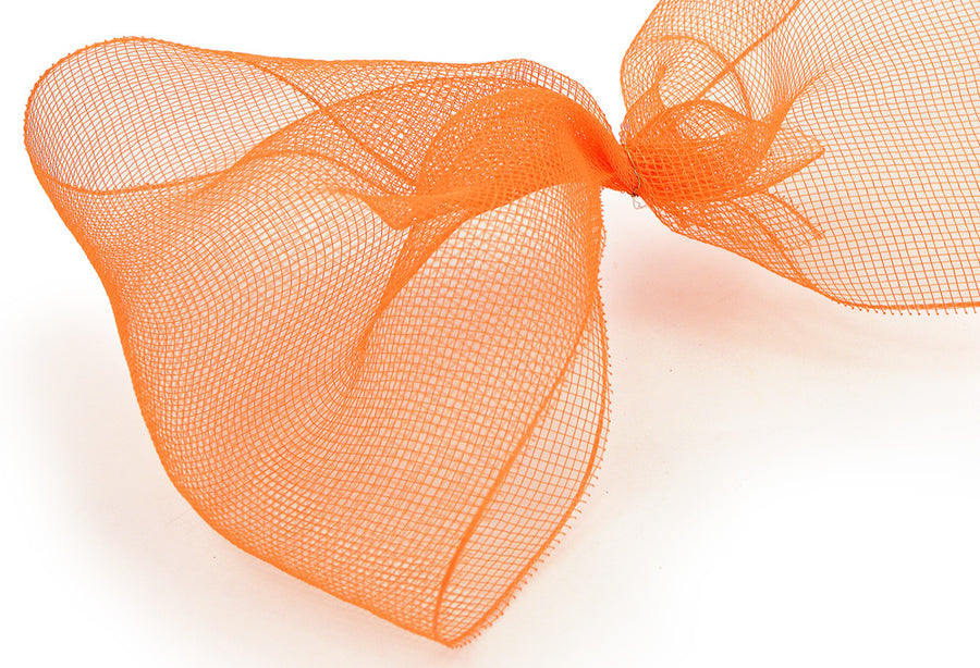 10" Poly Deco Mesh: Orange detail photo 4