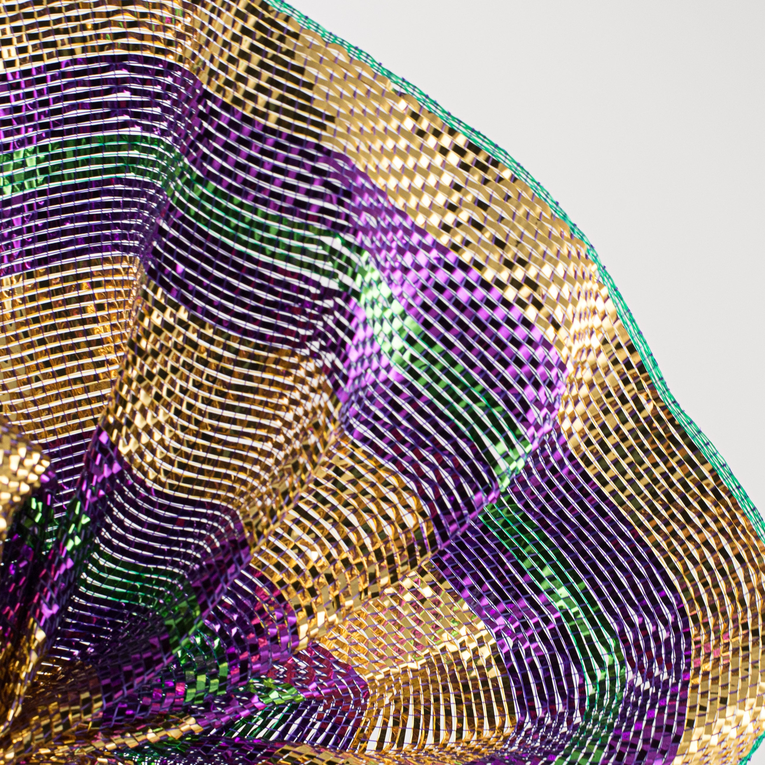 10" Poly Deco Mesh: Premium Mardi Gras Stripes Lifestyle Photo