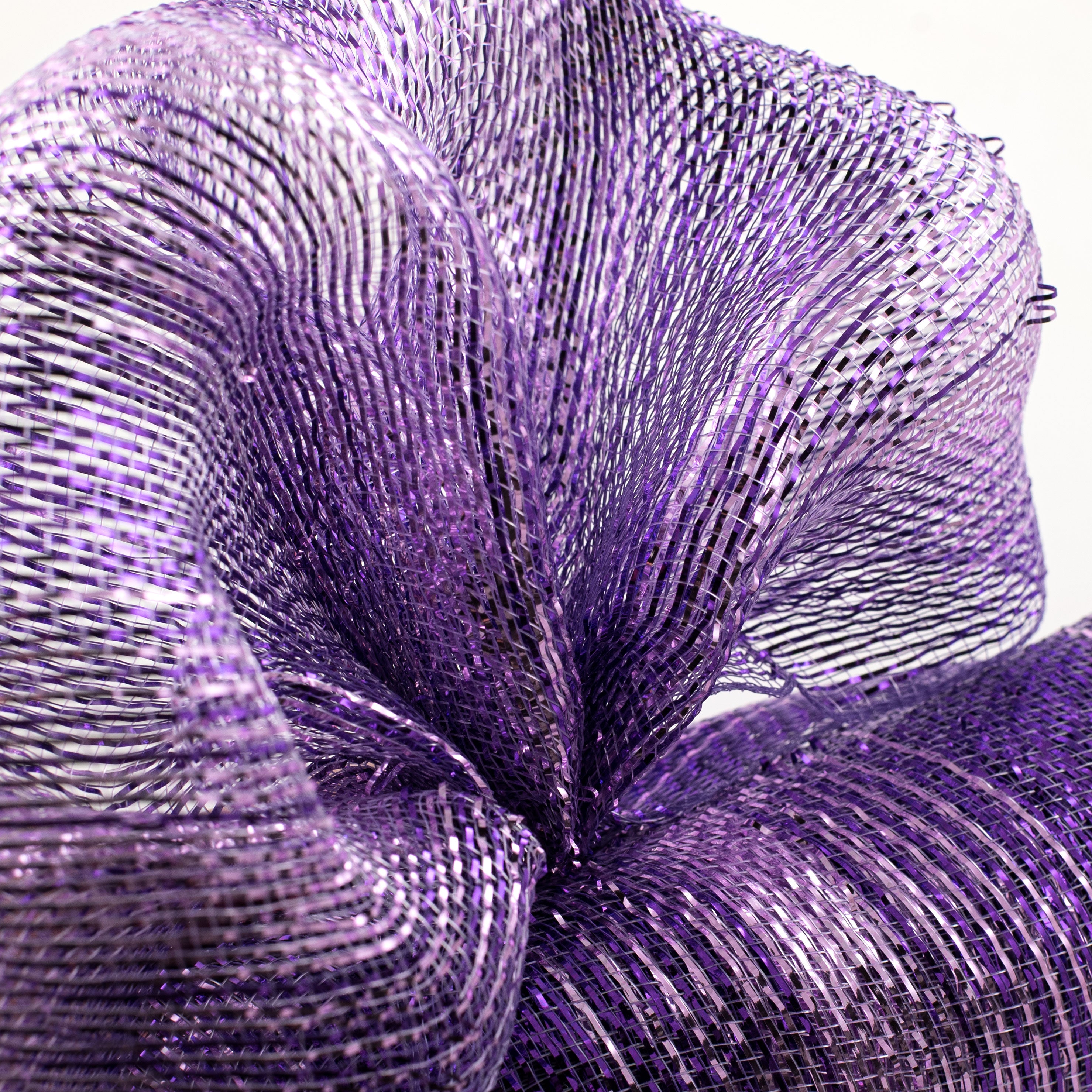 21" Poly Deco Mesh: Purple Metallic Ombré Lifestyle Photo