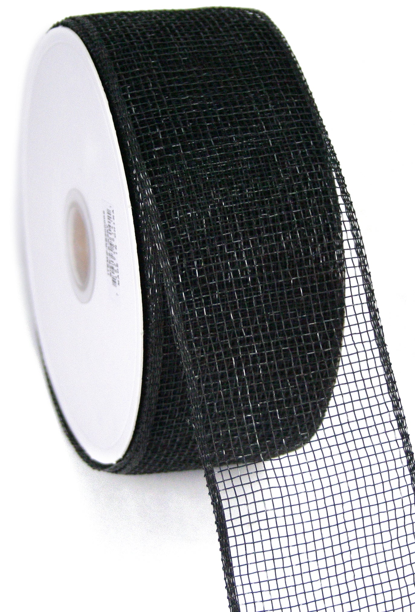 2.5" Poly Deco Mesh Ribbon: Black detail photo 3