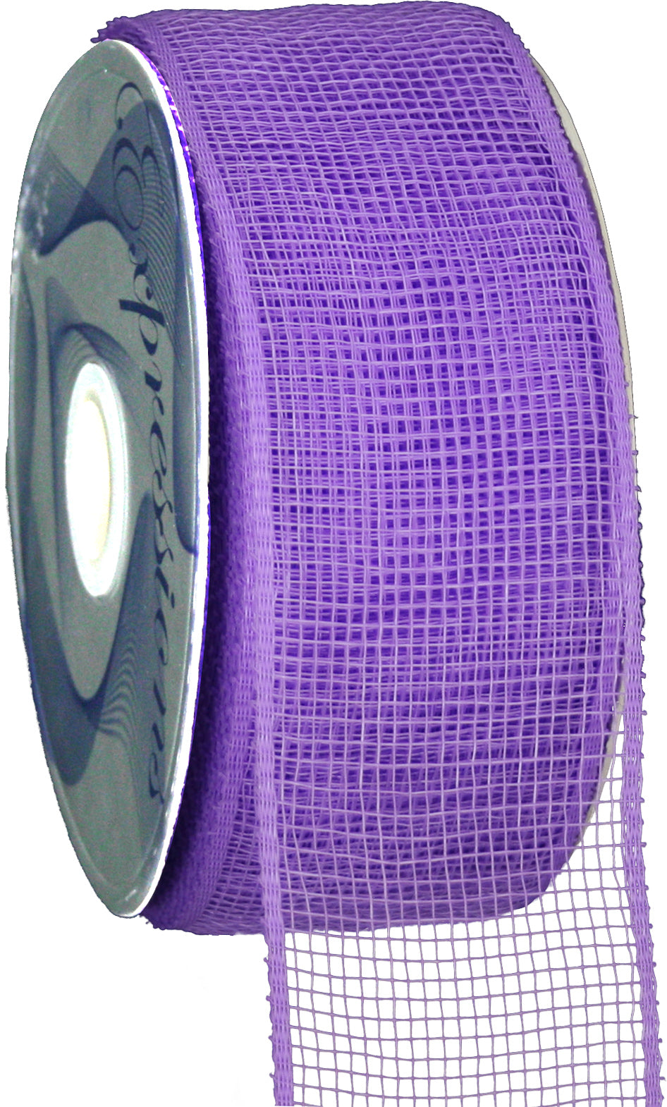 2.5" Poly Deco Mesh Ribbon: Lavender detail photo 3