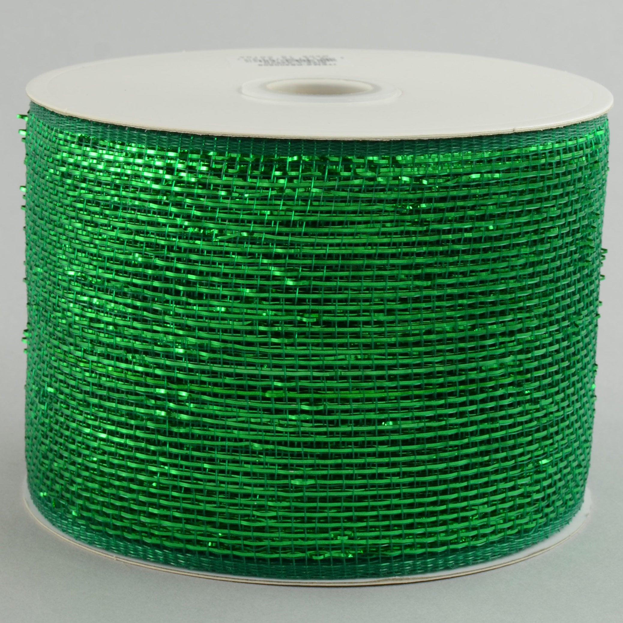 4" Poly Deco Mesh Ribbon: Metallic Emerald Green Item Number: RS200506