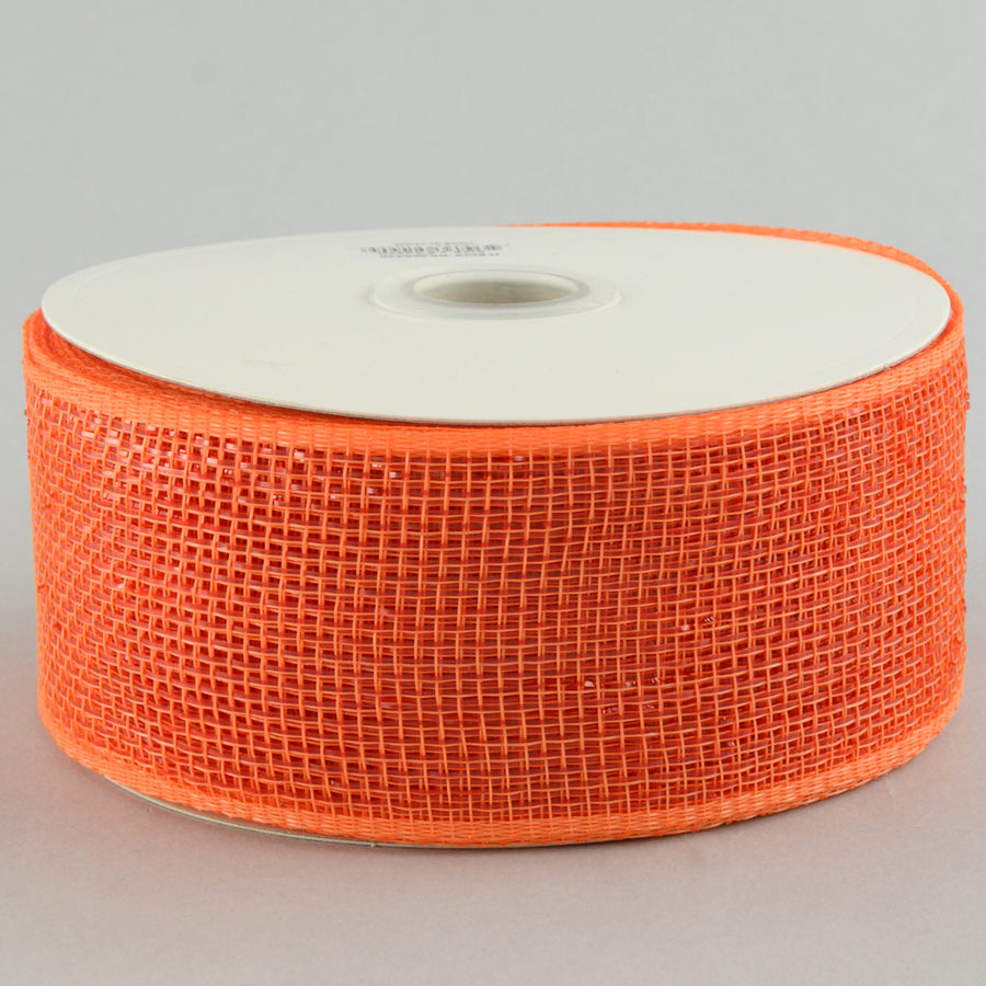 2.5" Poly Deco Mesh Ribbon: Metallic Orange Item Number: RS200420