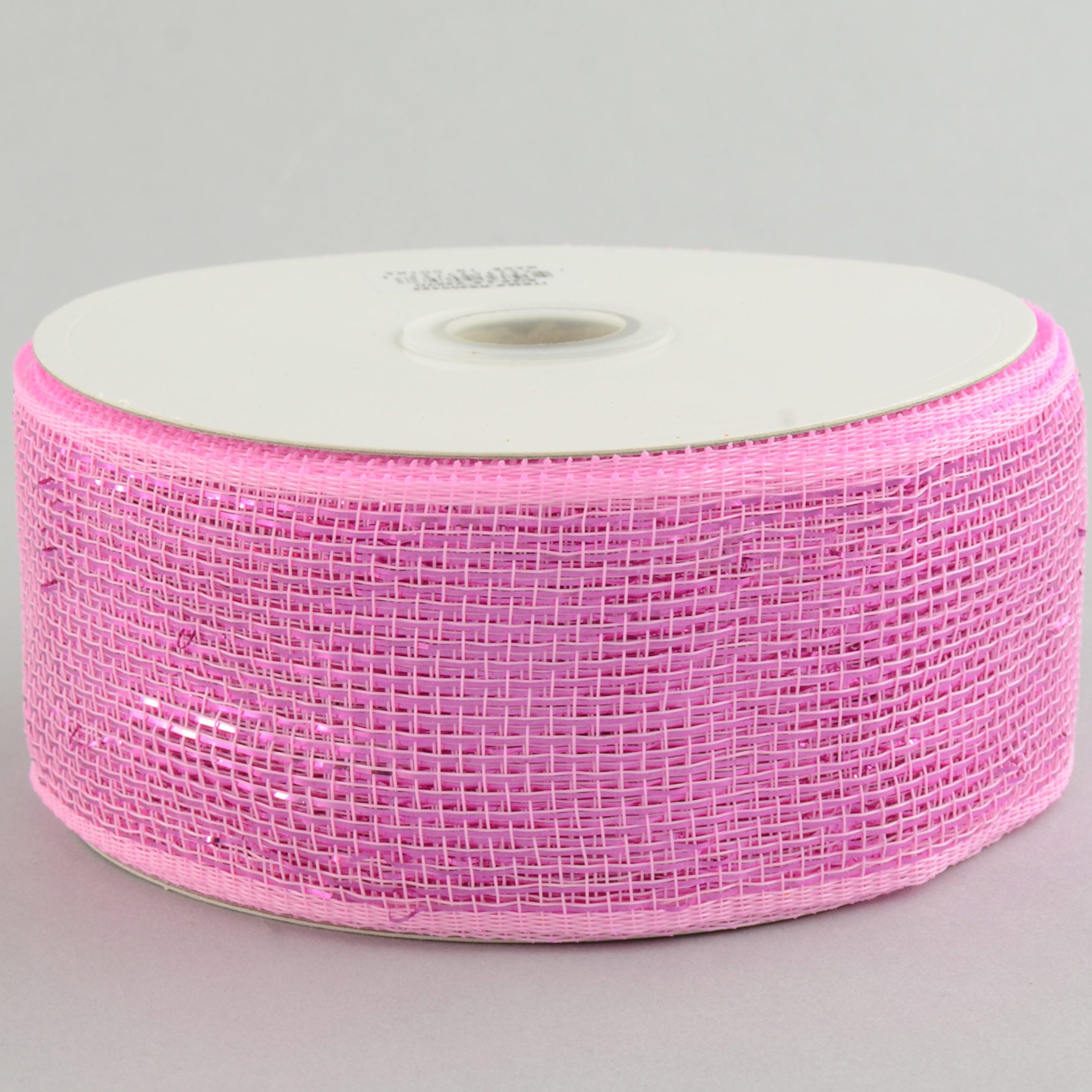 2.5" Poly Deco Mesh Ribbon: Metallic Pink Item Number: RS200422