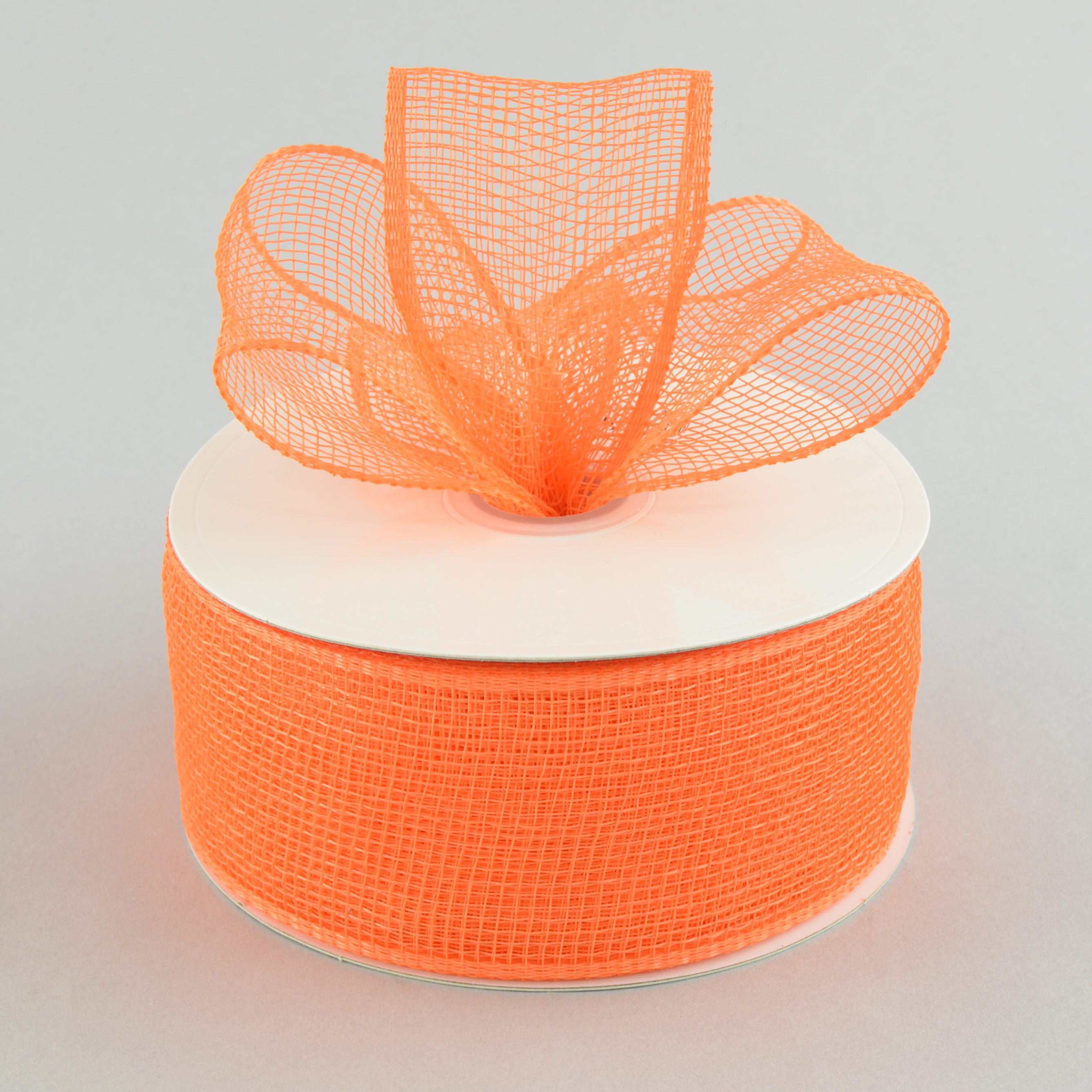 2.5" Poly Deco Mesh Ribbon: Orange Lifestyle Photo