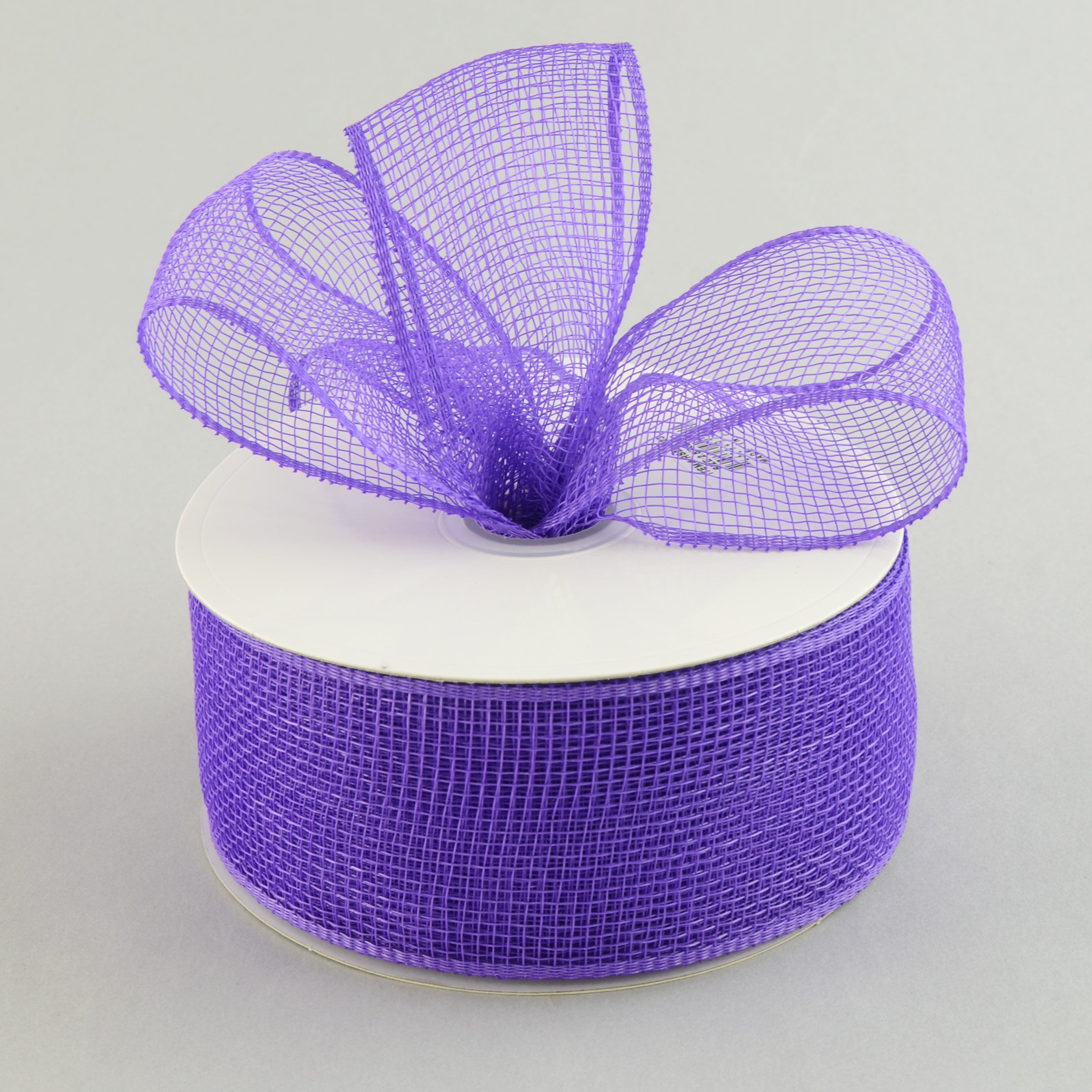 2.5" Poly Deco Mesh Ribbon: Purple Lifestyle Photo