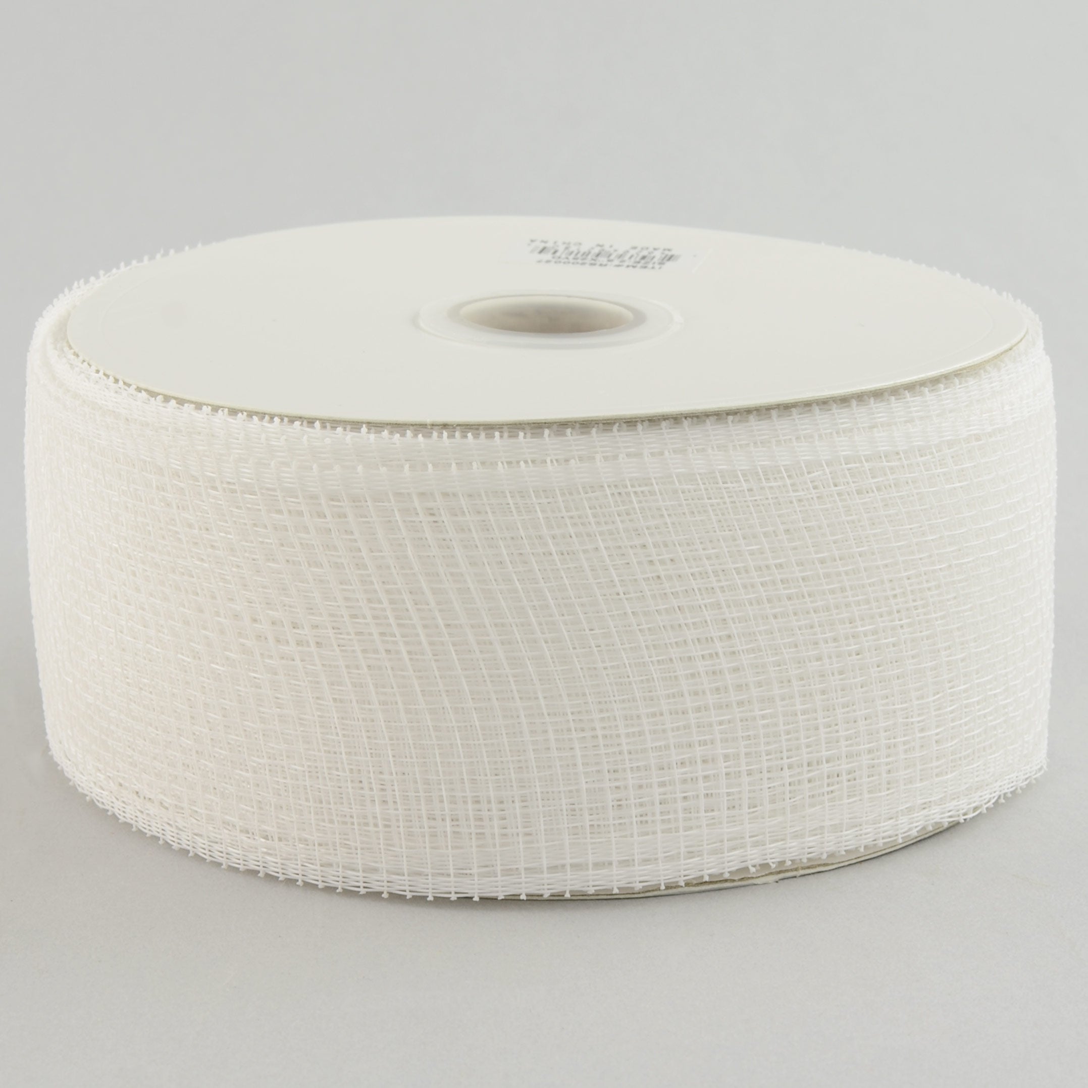2.5" Poly Deco Mesh Ribbon: White Item Number: RS200027