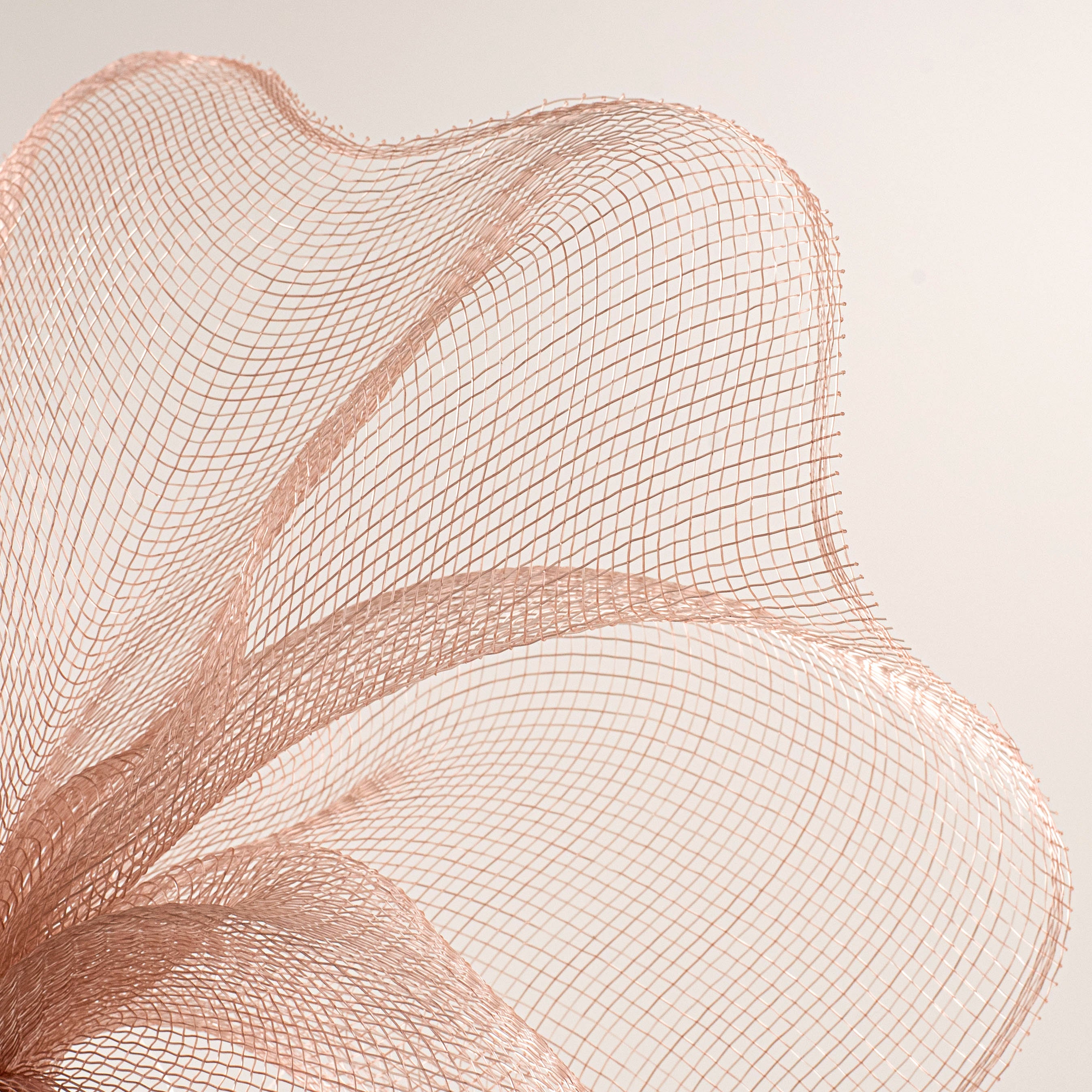 10" Poly Deco Mesh: Rose Gold Lifestyle Photo