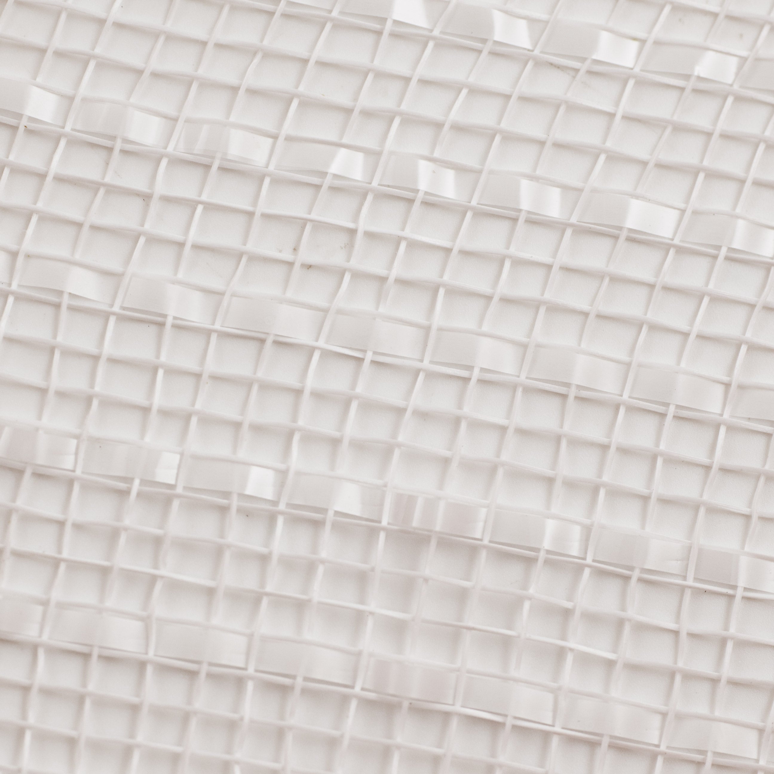 10" Poly Deco Mesh: Wide Foil Film White detail photo 3