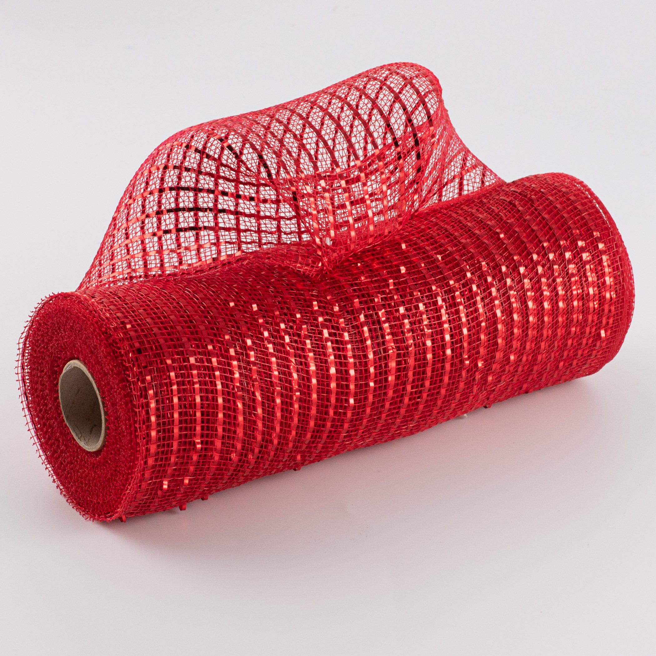 10" Poly Deco Mesh: Wide Foil Metallic Red Item Number: RE136624