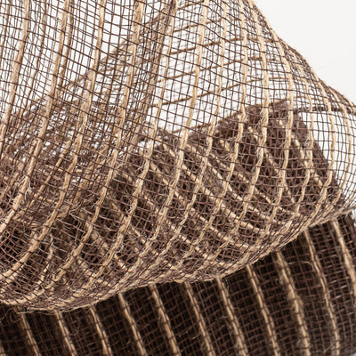 10" Poly Jute Deco Mesh: Natural & Brown Thin Stripe (10 Yards) Lifestyle Photo