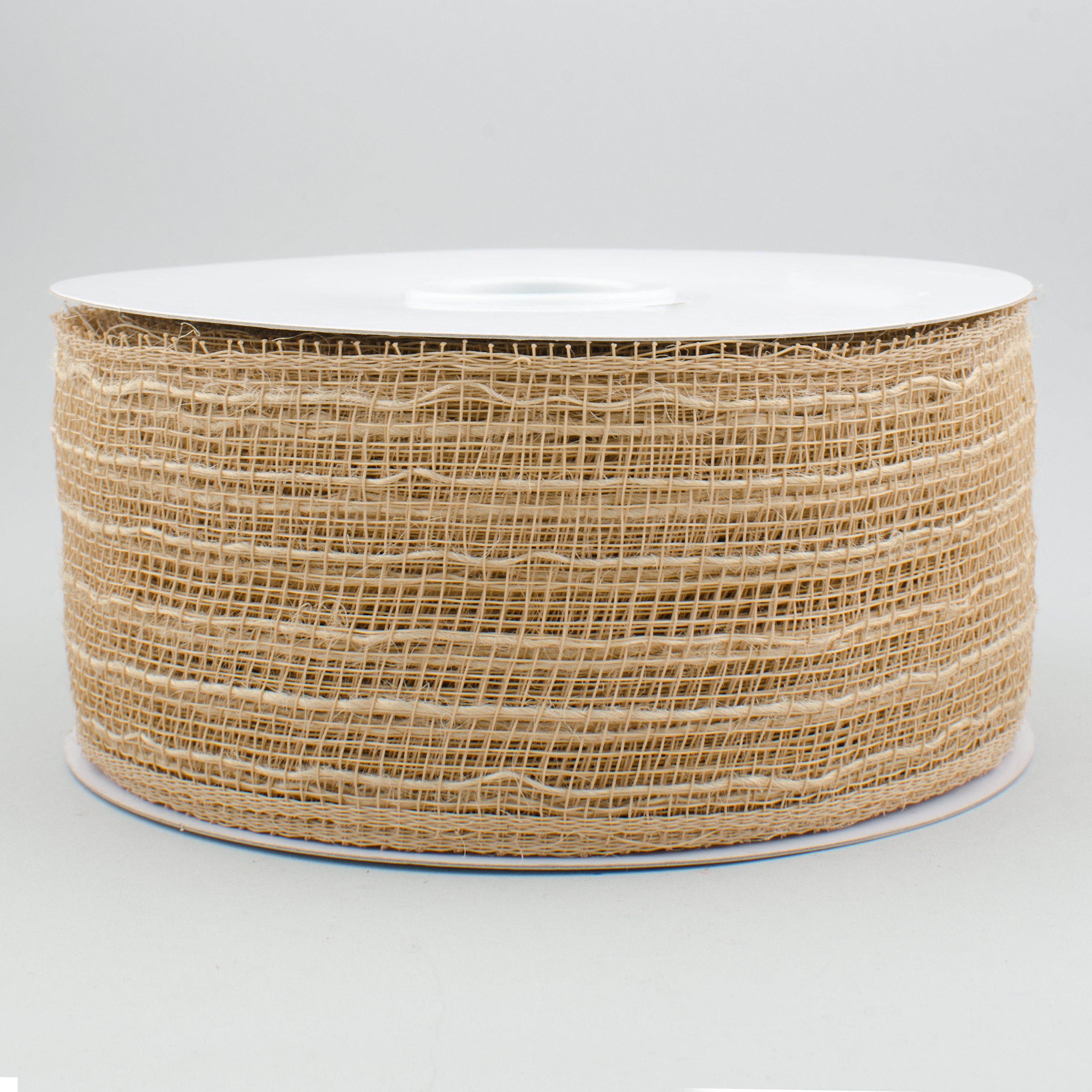 2.5" Poly Jute Deco Mesh Ribbon: Natural (25 Yards) Item Number: RY600518