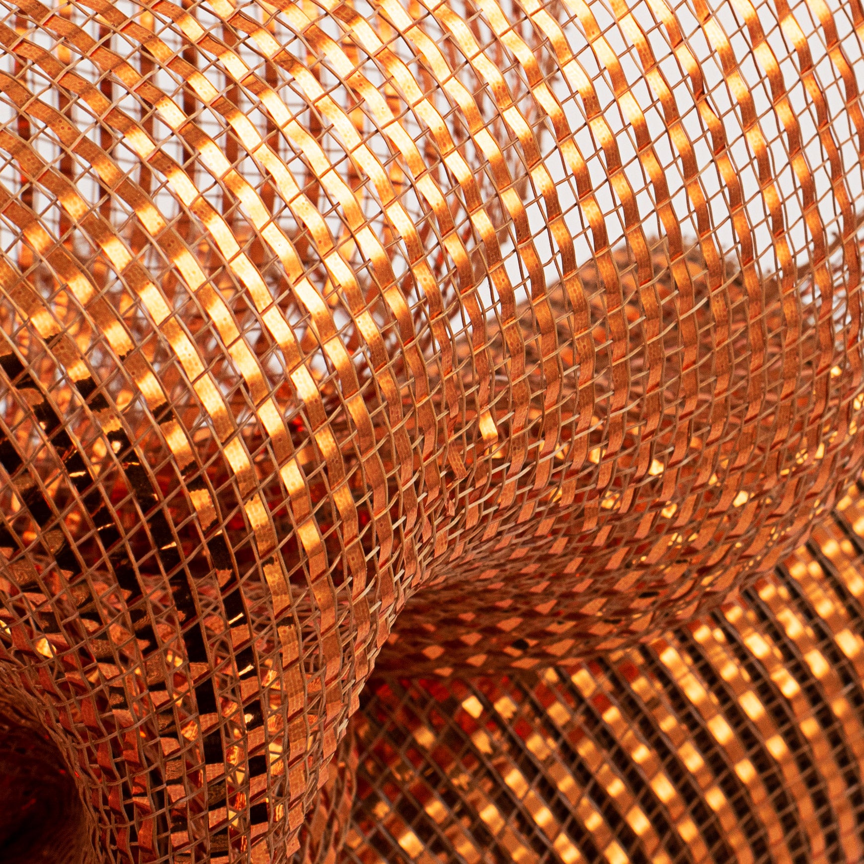 10" Poly Mesh Roll: Deluxe Wide Foil Brown With Copper Lifestyle Photo