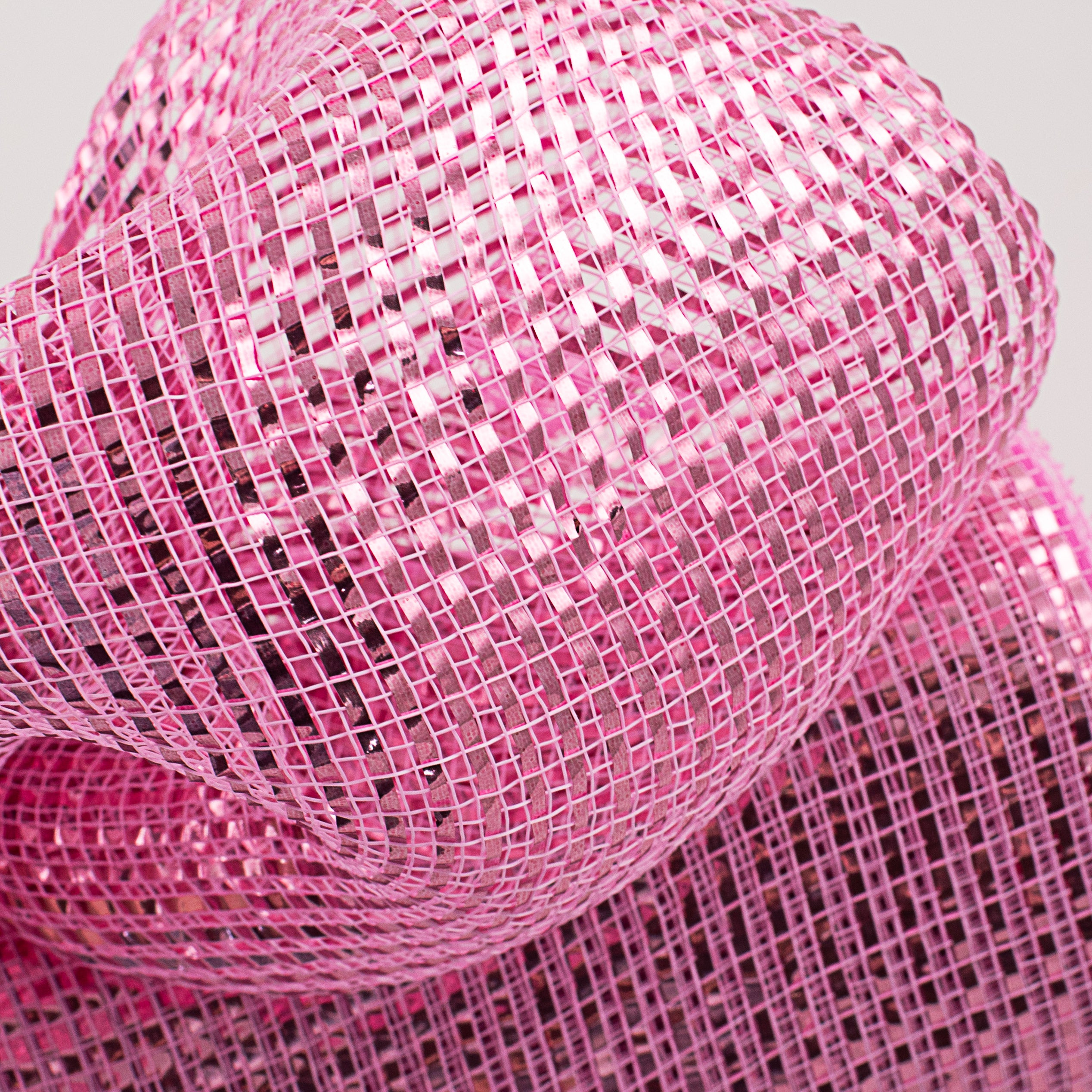 10" Poly Mesh Roll: Deluxe Wide Foil Pink Lifestyle Photo