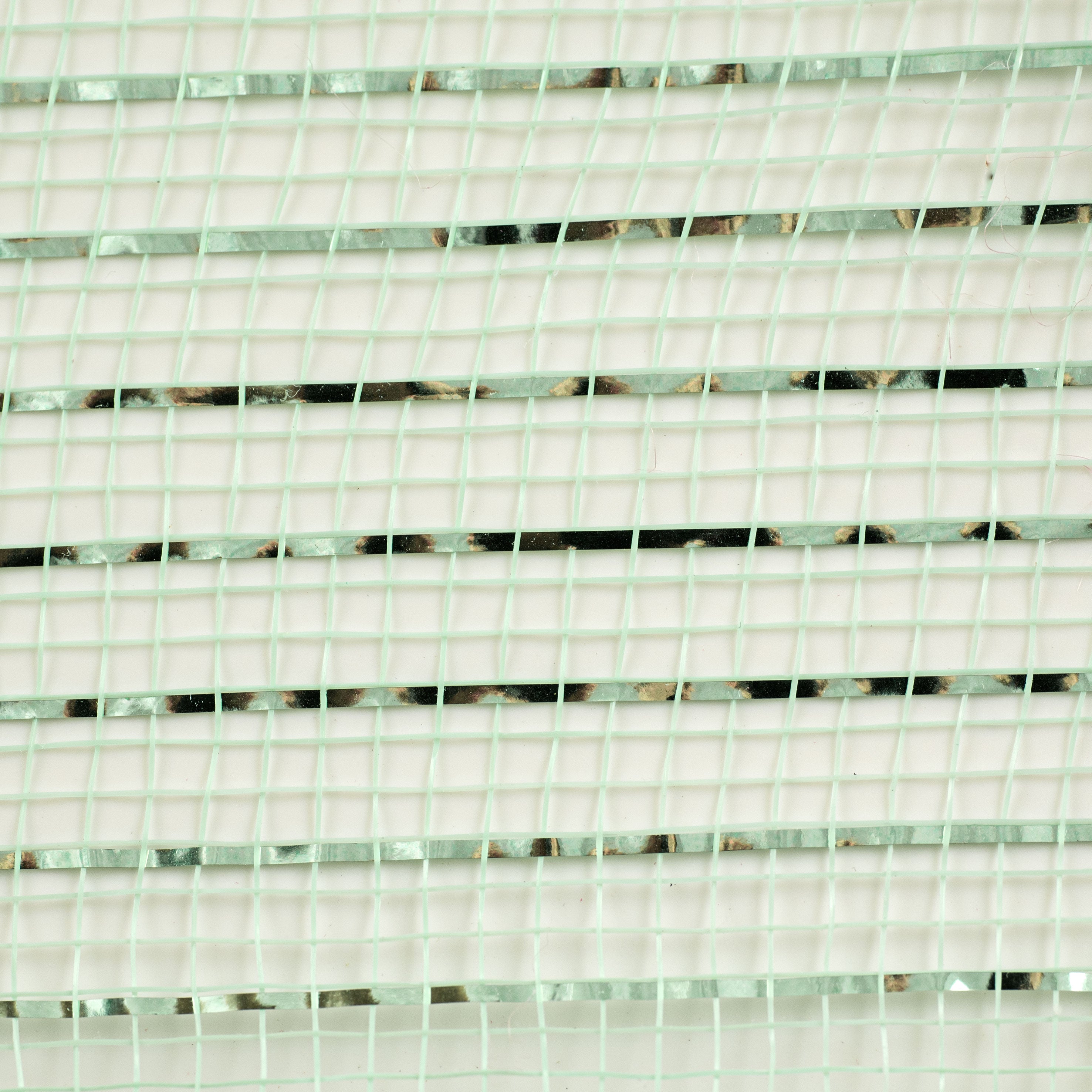 21" Poly Mesh Roll: Metallic Mint (10 Yards) detail photo 3