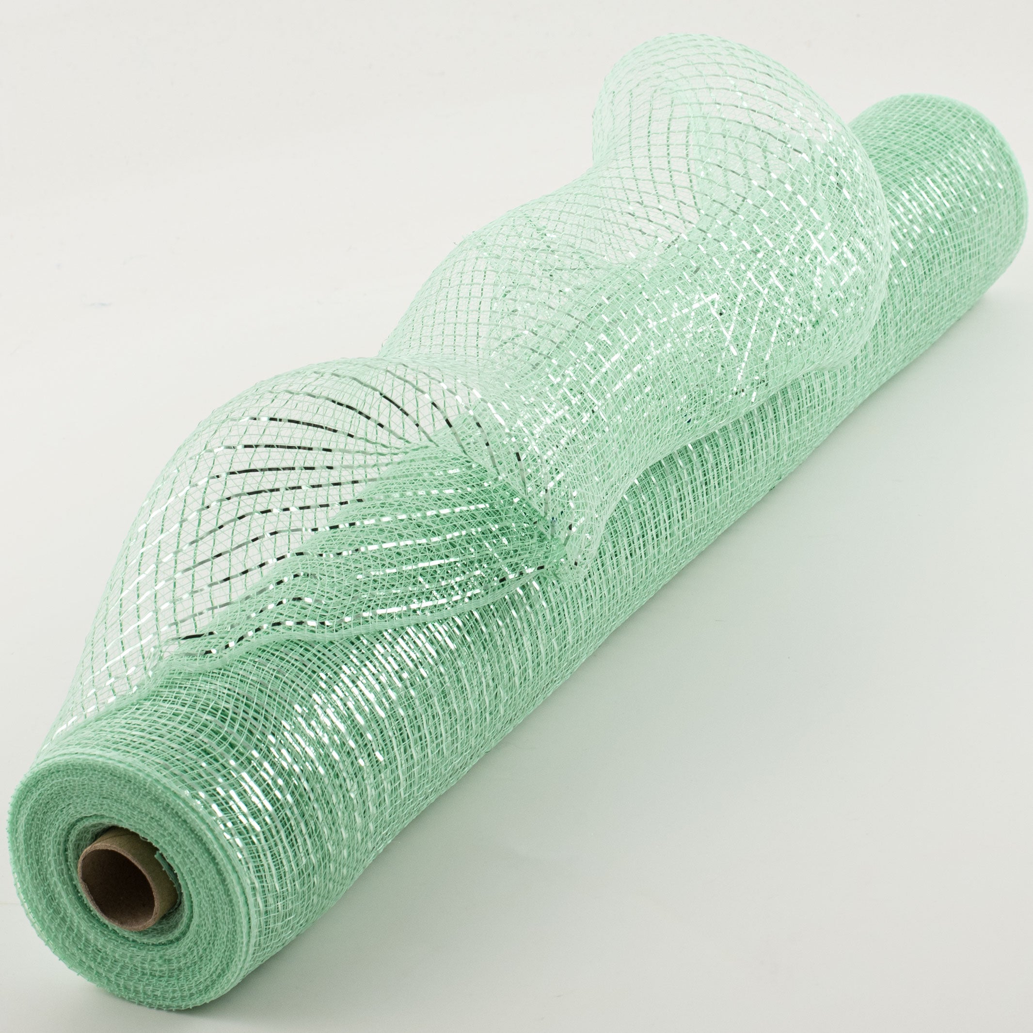 21" Poly Mesh Roll: Metallic Mint (10 Yards) Item Number: XB905-06