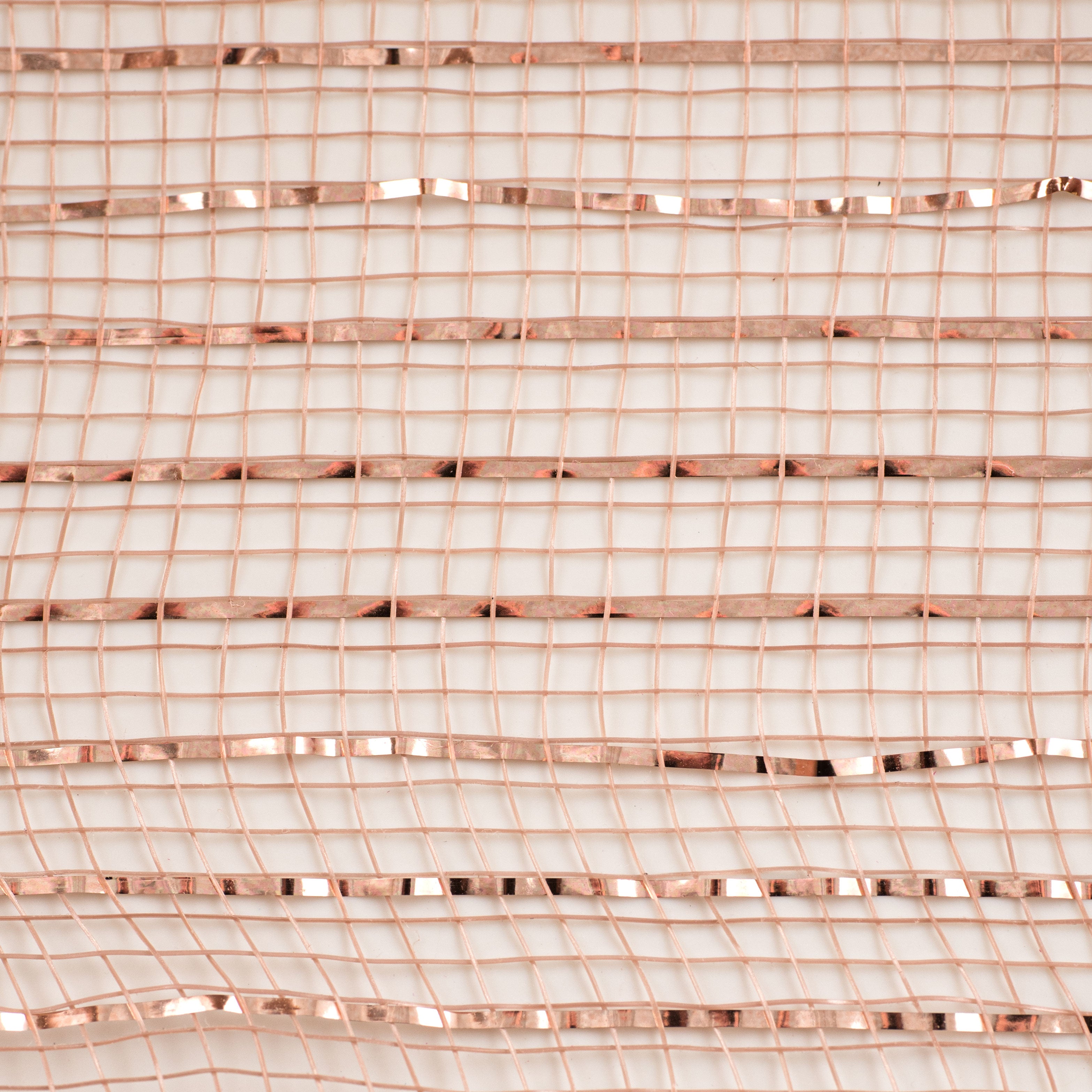 21" Poly Mesh Roll: Metallic Rose Gold detail photo 3