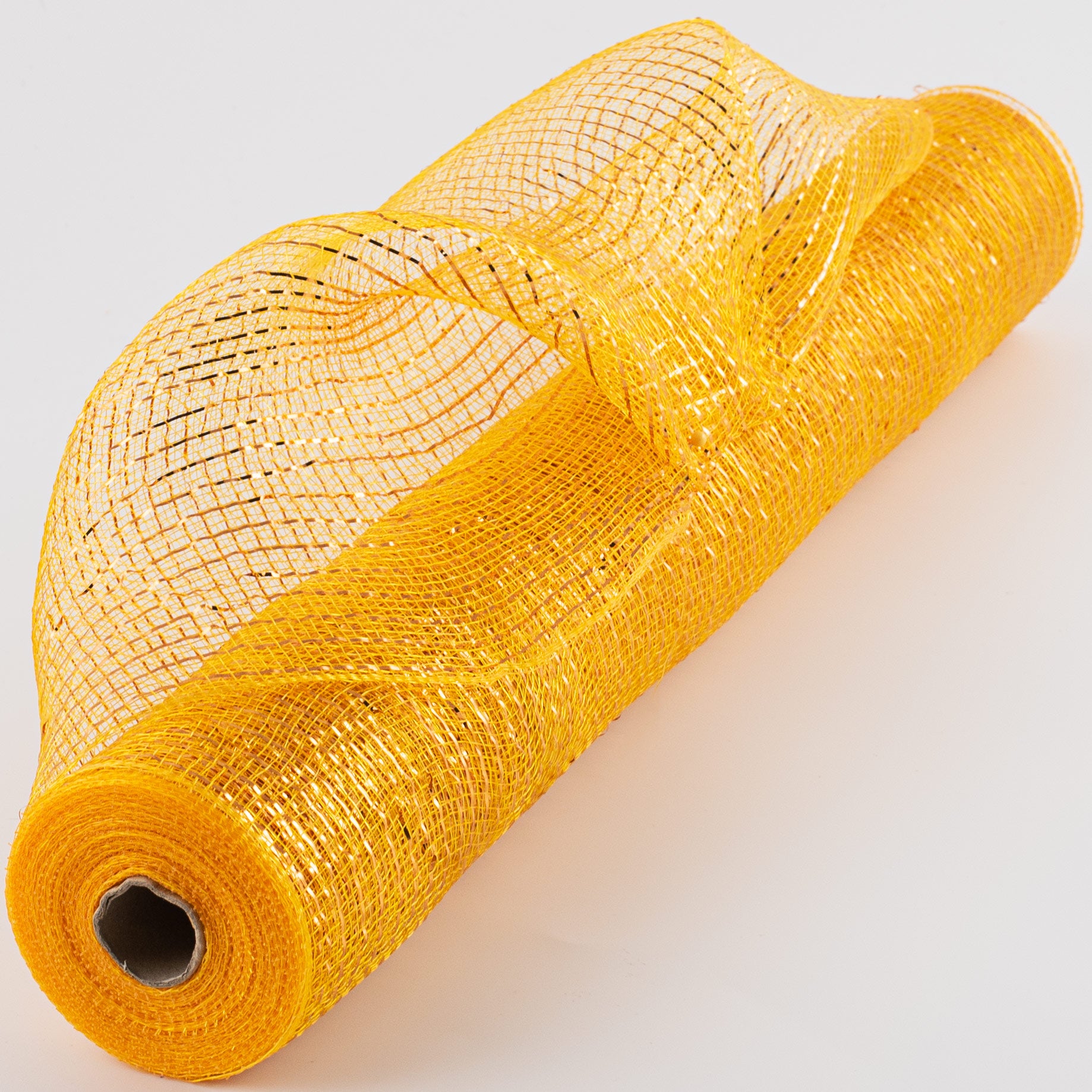 21" Poly Mesh Roll: Metallic Sunflower Yellow Item Number: XB905-49