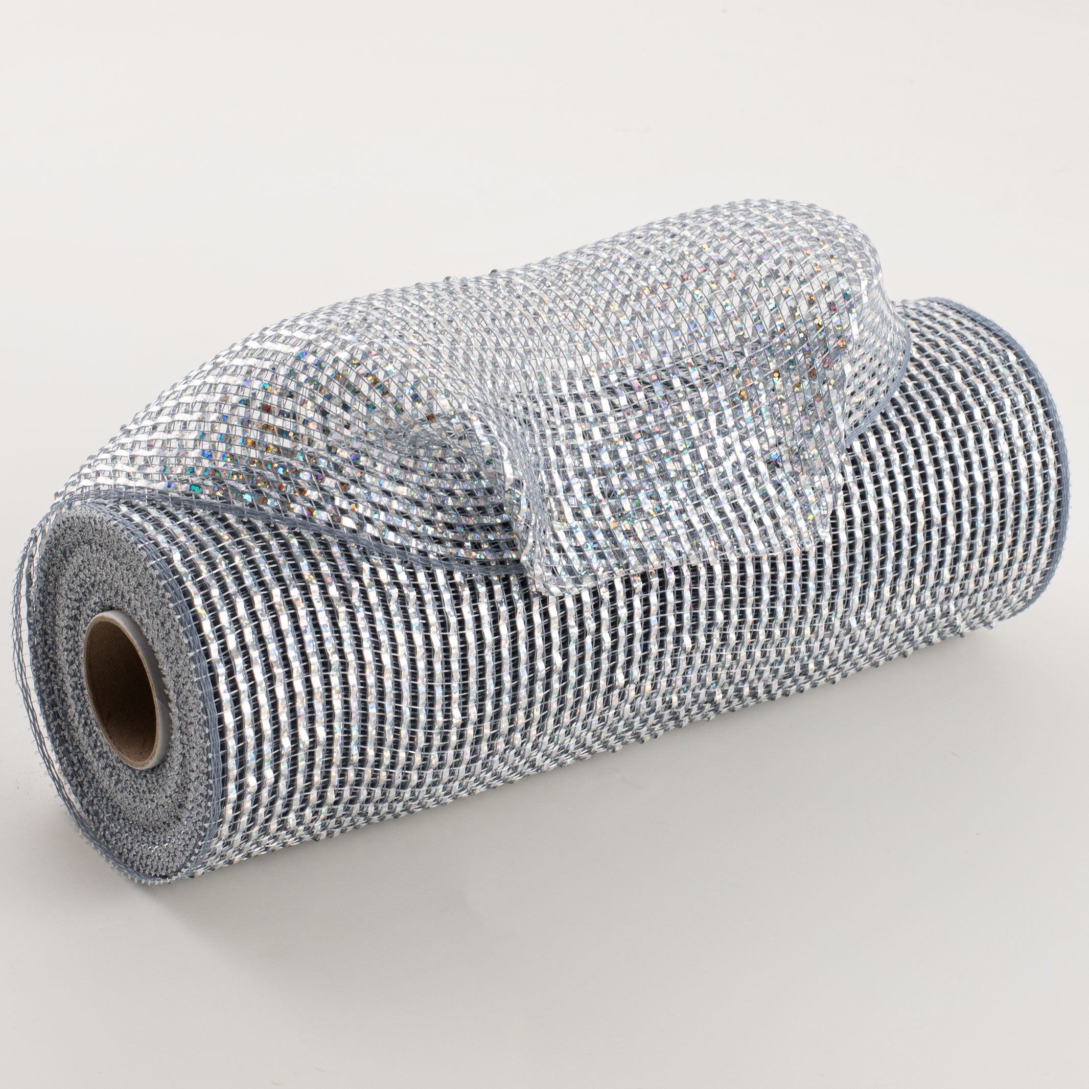 10" Poly Mesh Rolls: Deluxe Wide Platinum Silver Foil Item Number: RE134184