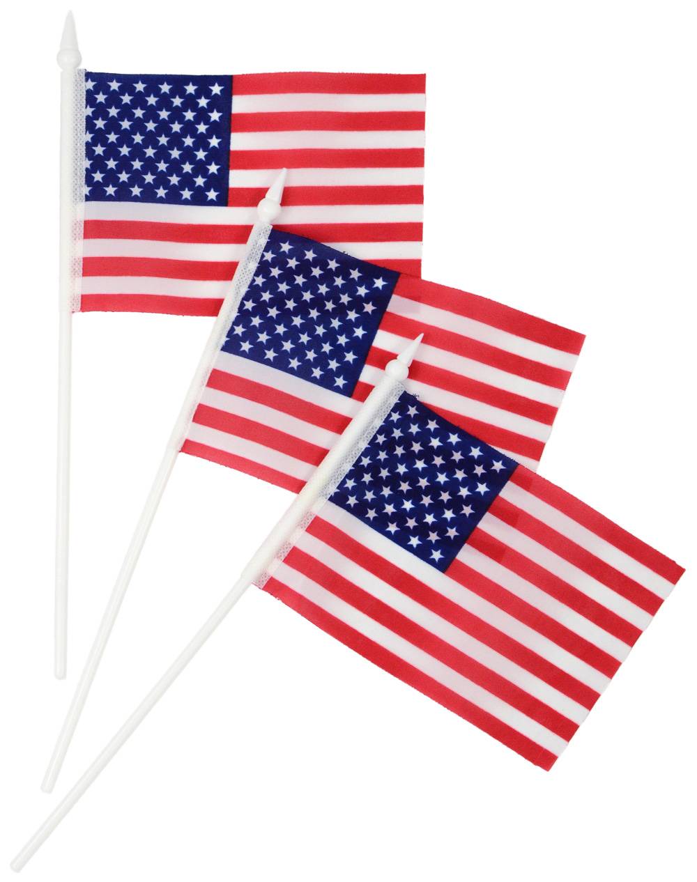 4" x 6" Polyester American Flags (12) Item Number: 5/505