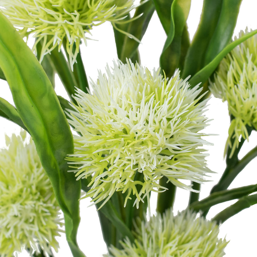 15" Pom Pom Bush: Cream detail photo 3