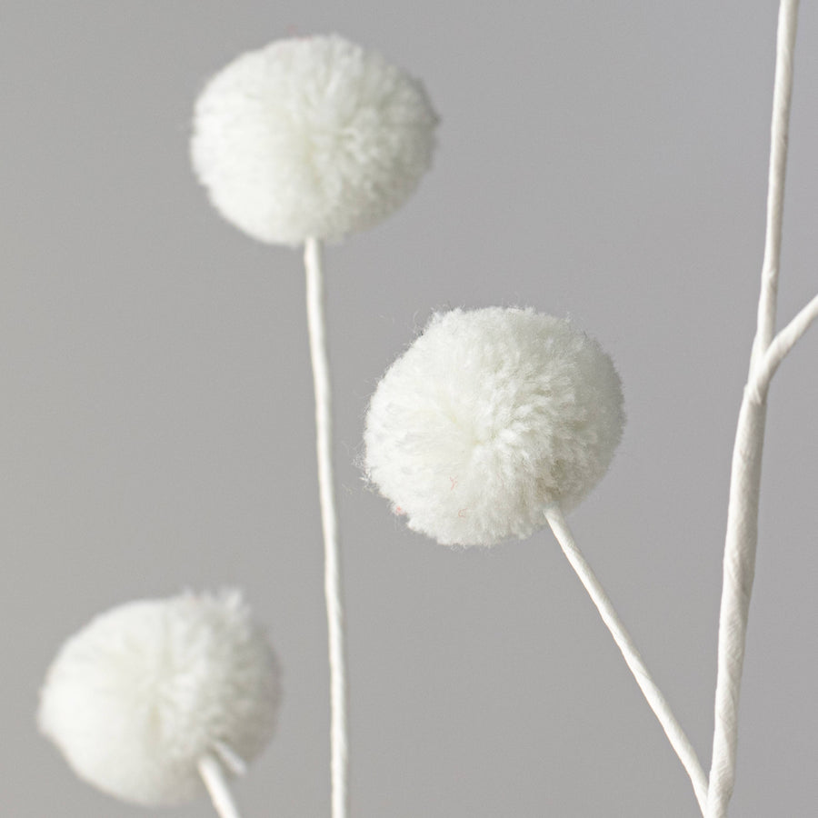 23" Pom Pom Spray: White Lifestyle Photo