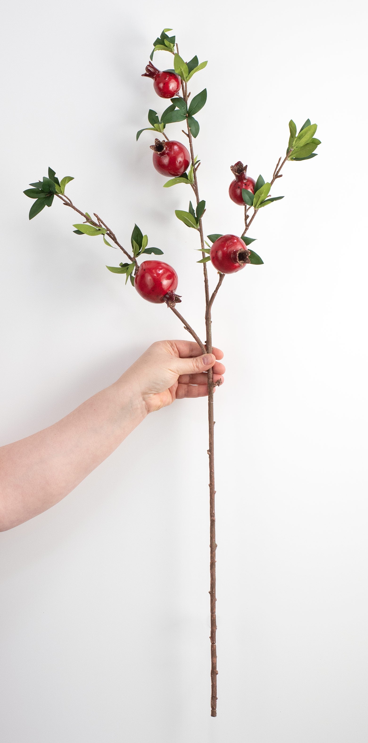 35" Pomegranate Branch: Red detail photo 3