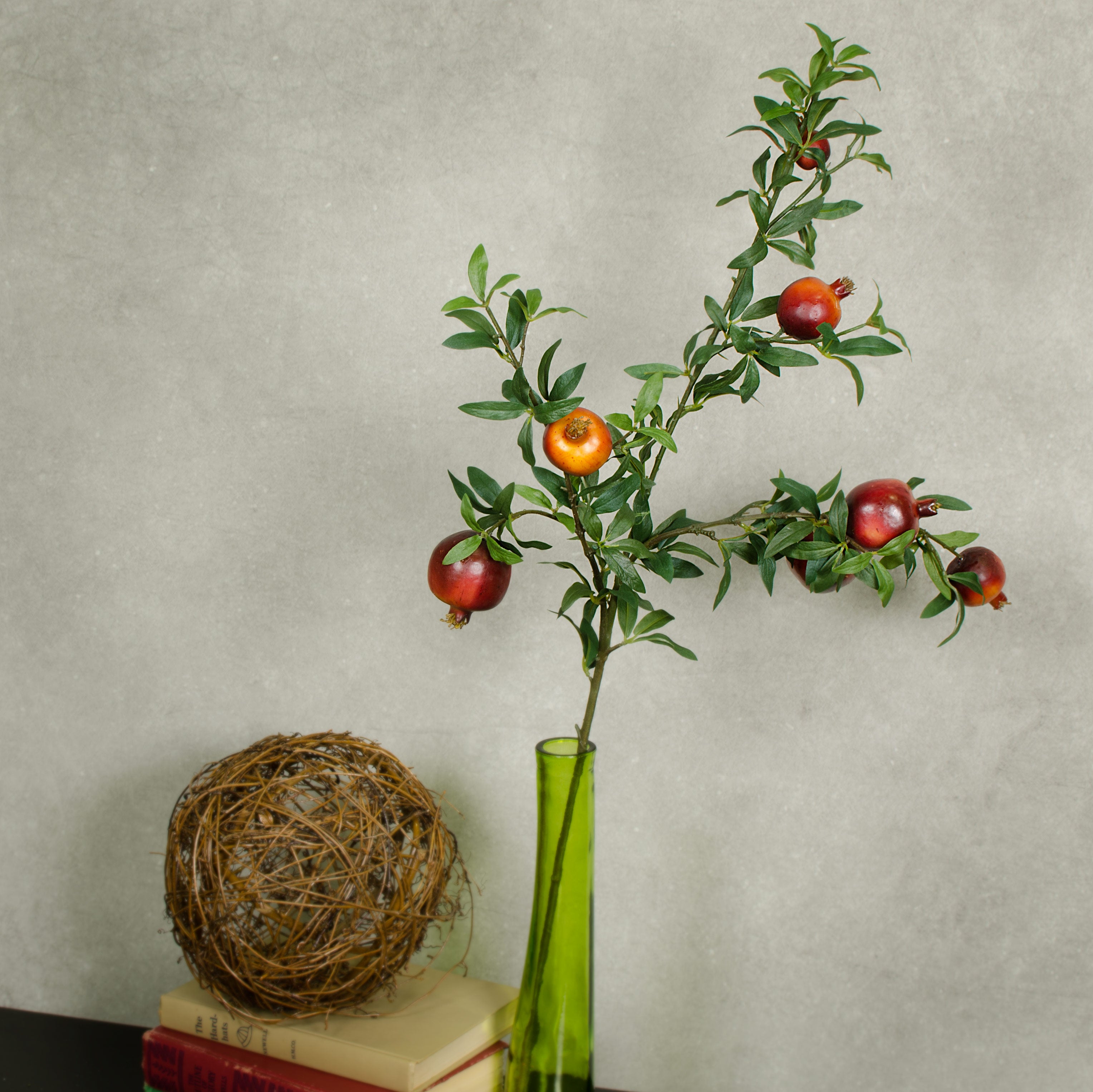 32" Pomegranate Floral Spray: Red detail photo 3