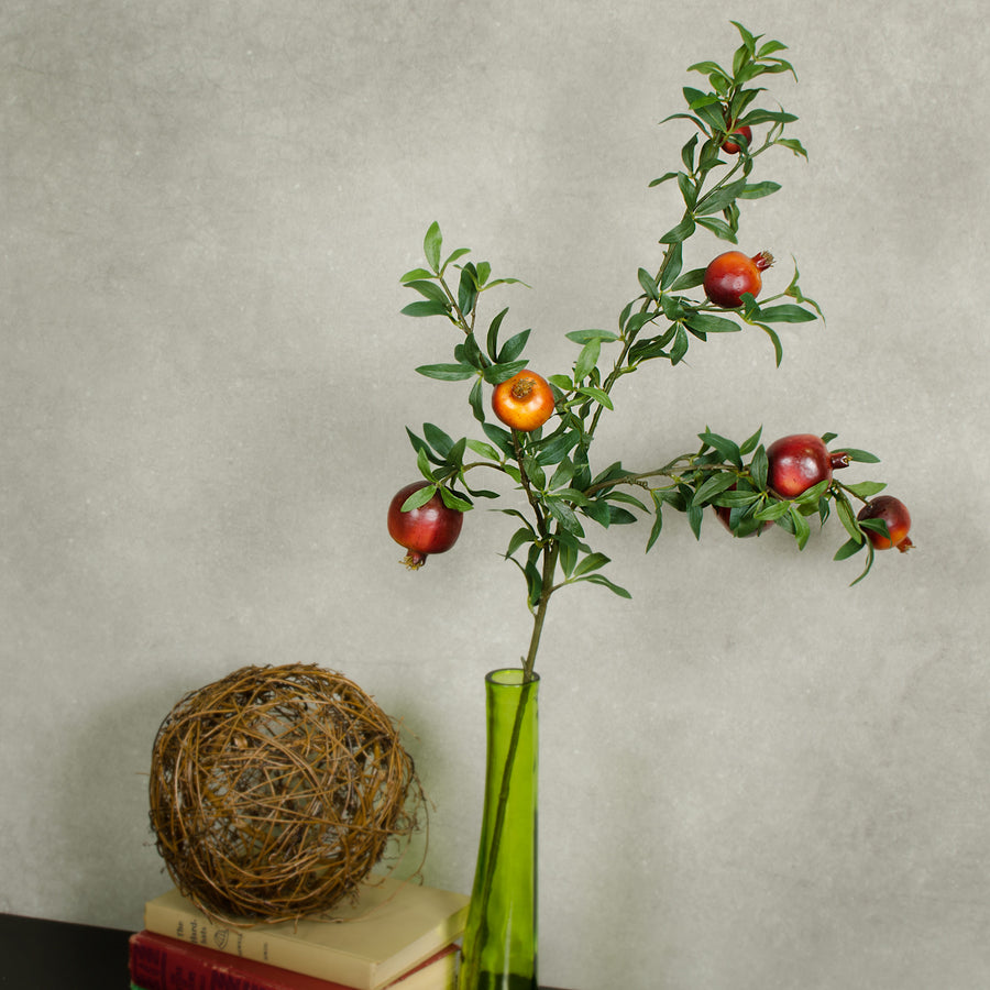 32" Pomegranate Floral Spray: Red detail photo 3
