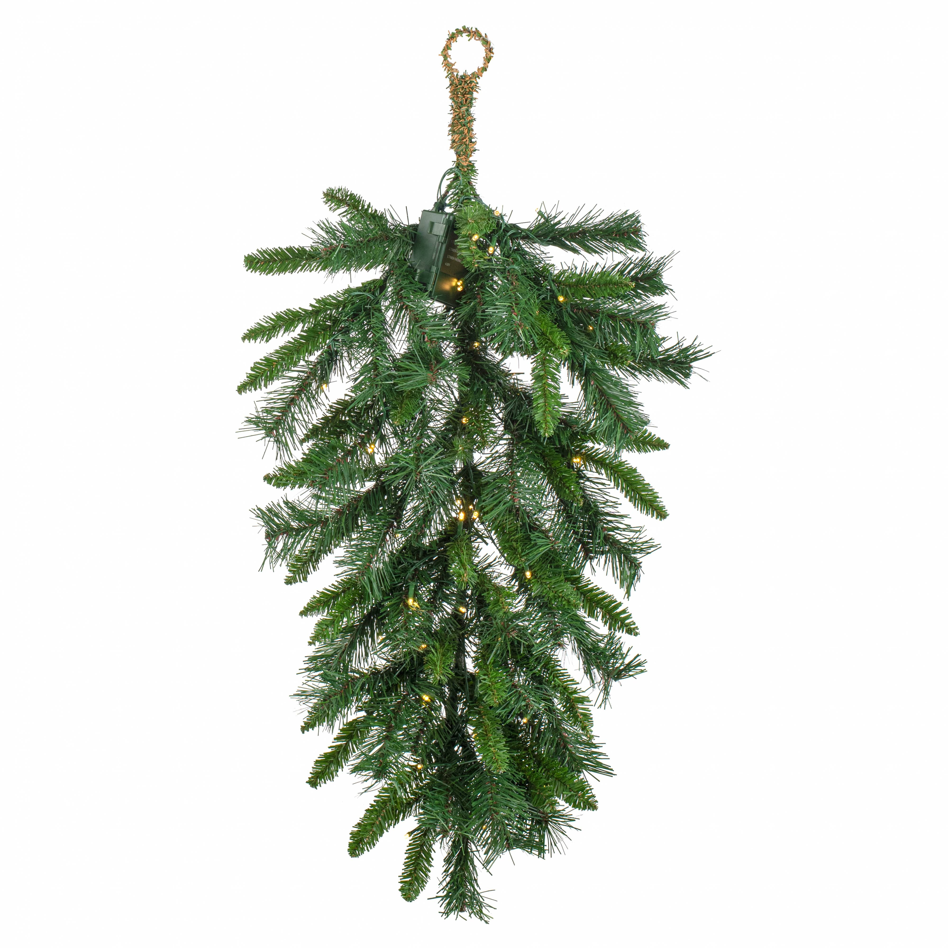 32" Pre-Lit Battery Operated Princess Pine Teardrop (82 Tip) Item Number: 113613