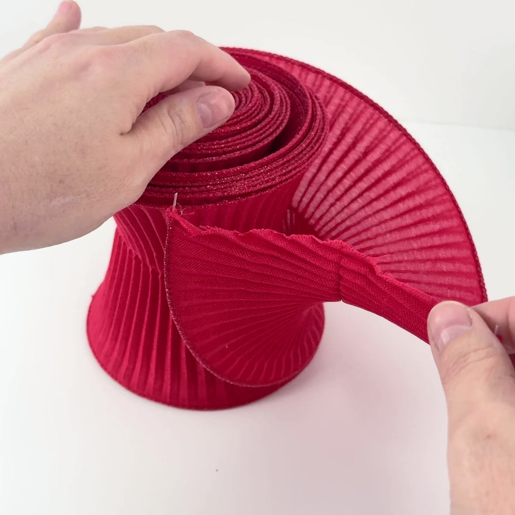 【theredthread】S ribbon dress pleats THEREDTHREAD / ザレッドスレッド】S ribbon dress pleats