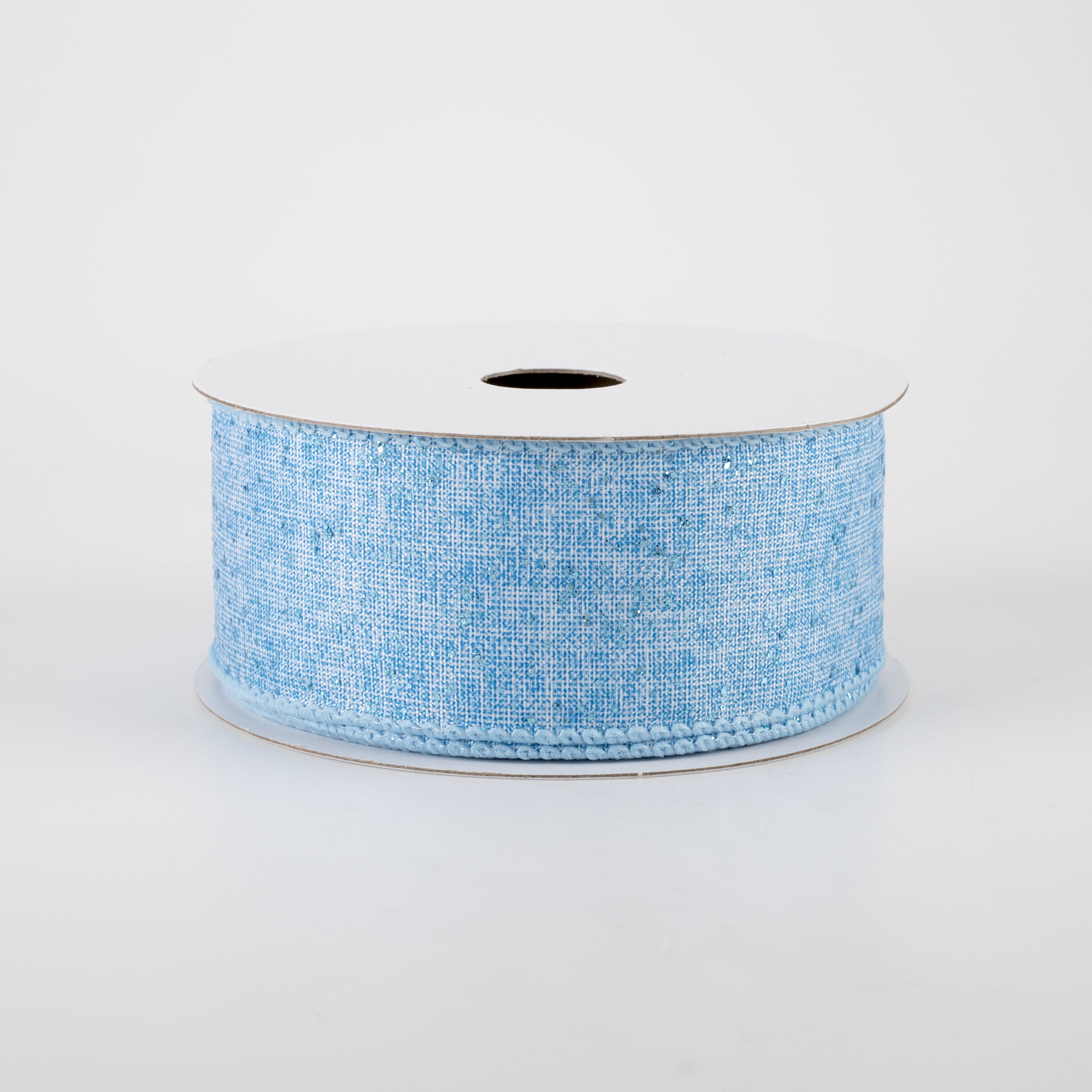 1.5" Printed Glitter Muslin: Light Blue (10 Yards) Item Number: 41219-09-05