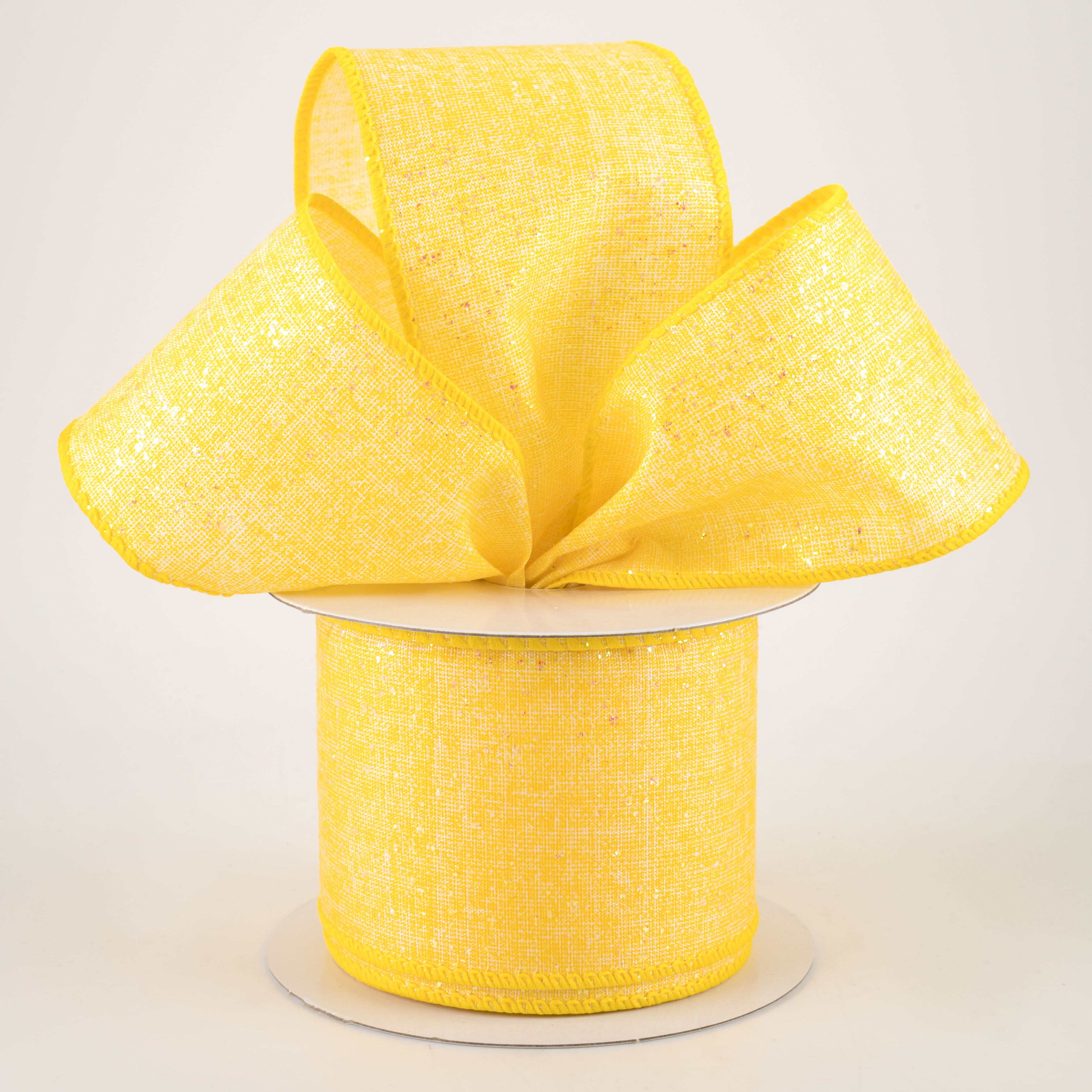 2.5" Printed Glitter Muslin: Yellow (10 Yards) Lifestyle Photo